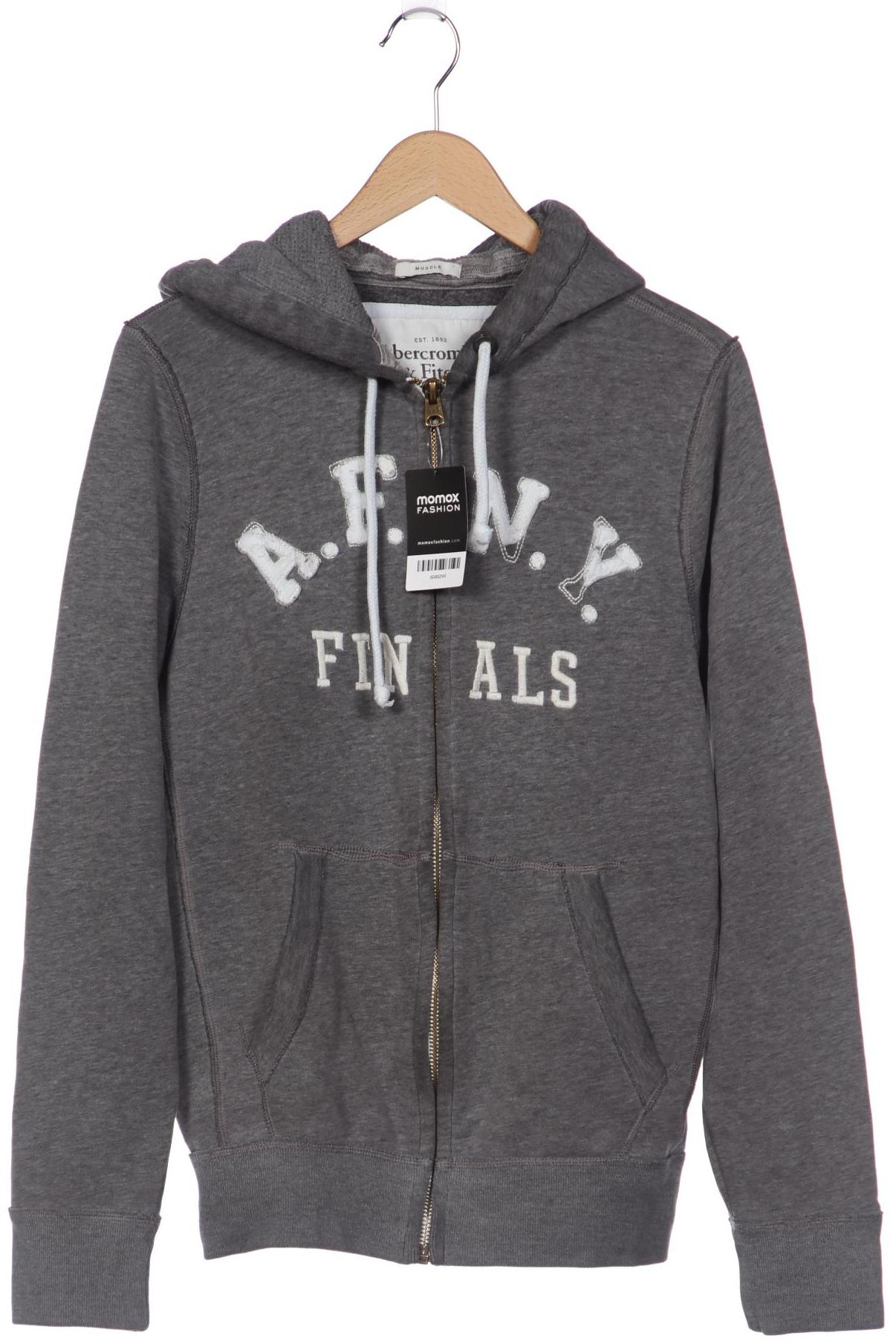 

Abercrombie & Fitch Herren Kapuzenpullover, grau