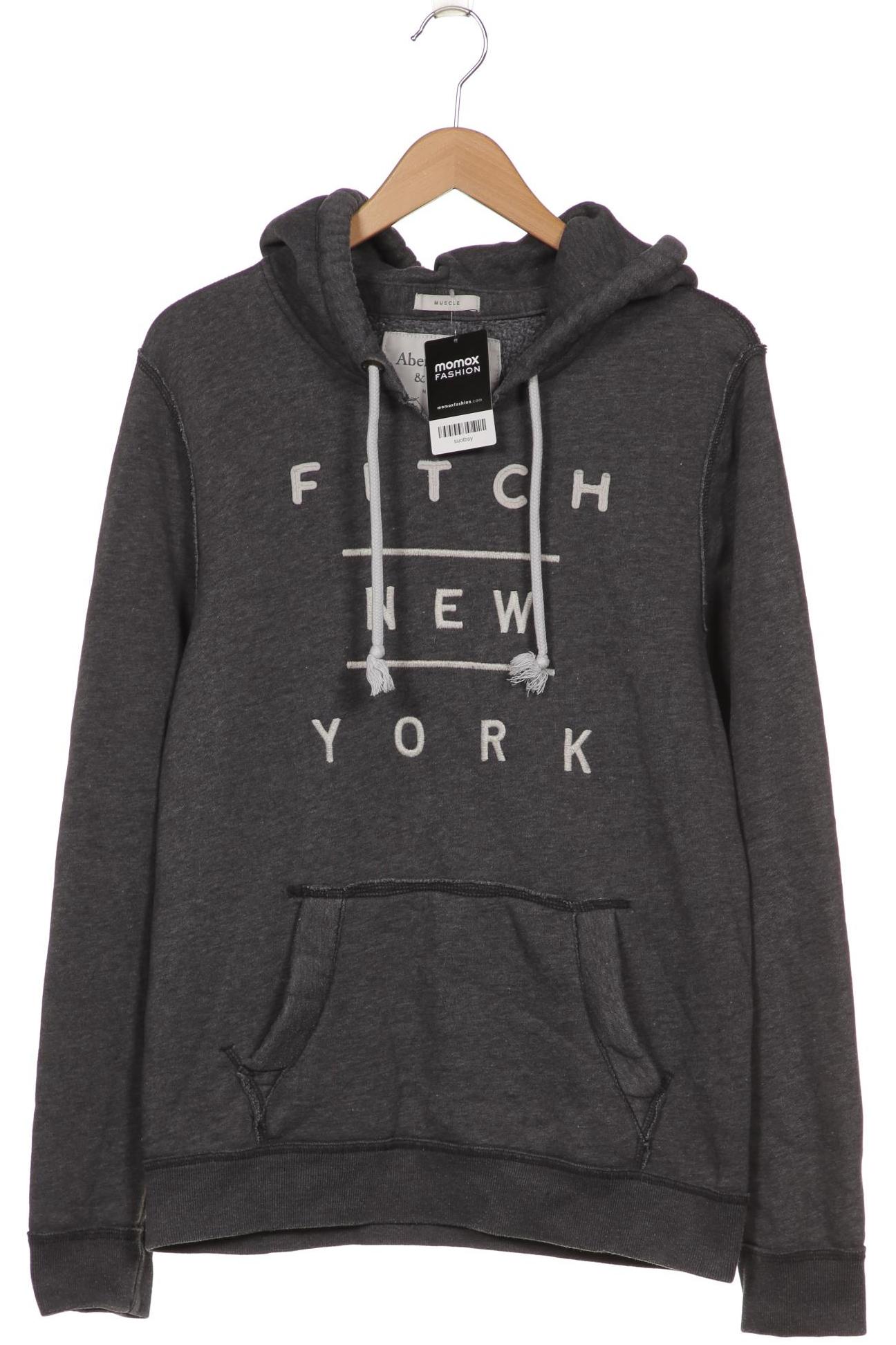 

Abercrombie & Fitch Herren Kapuzenpullover, grau