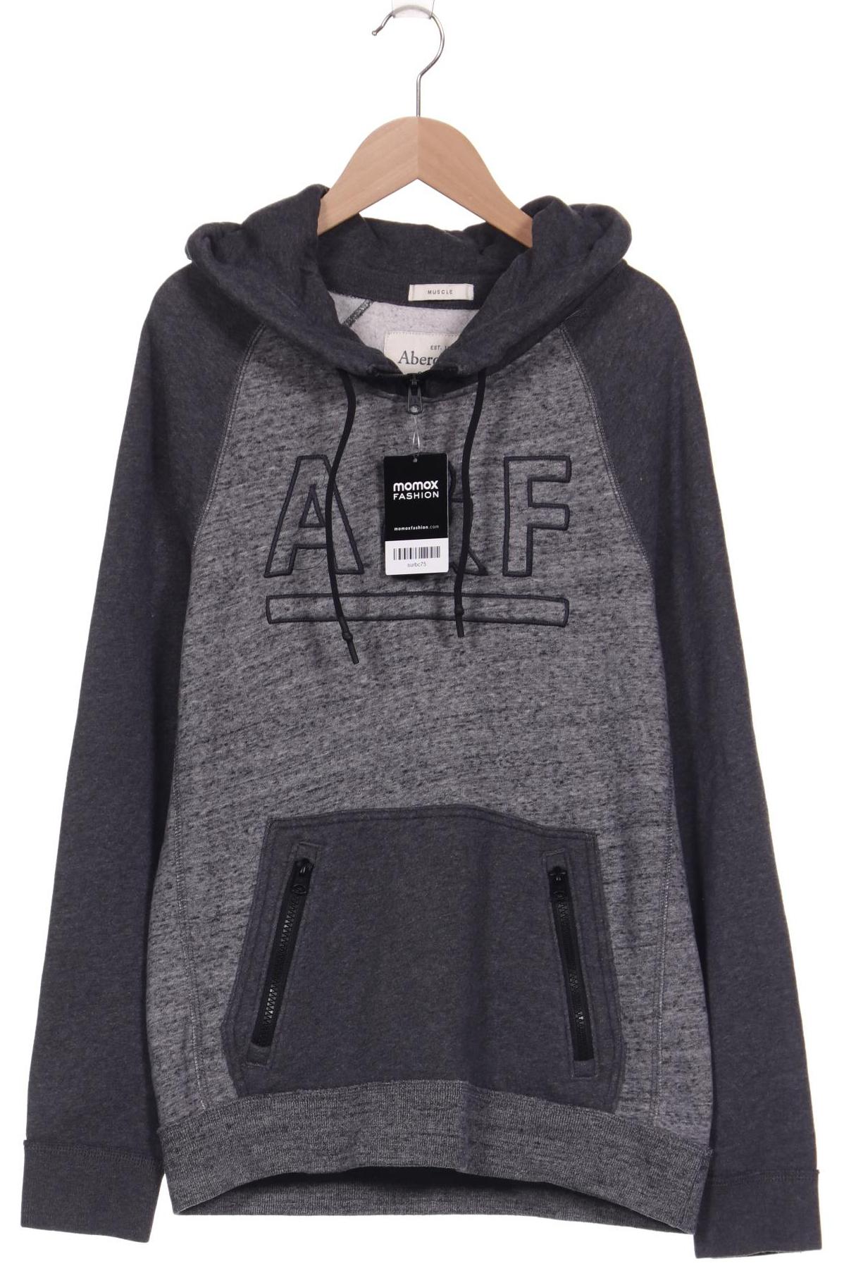 

Abercrombie & Fitch Herren Kapuzenpullover, grau