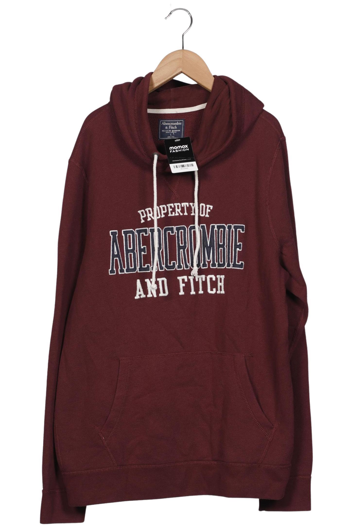

Abercrombie & Fitch Herren Kapuzenpullover, bordeaux, Gr. 52