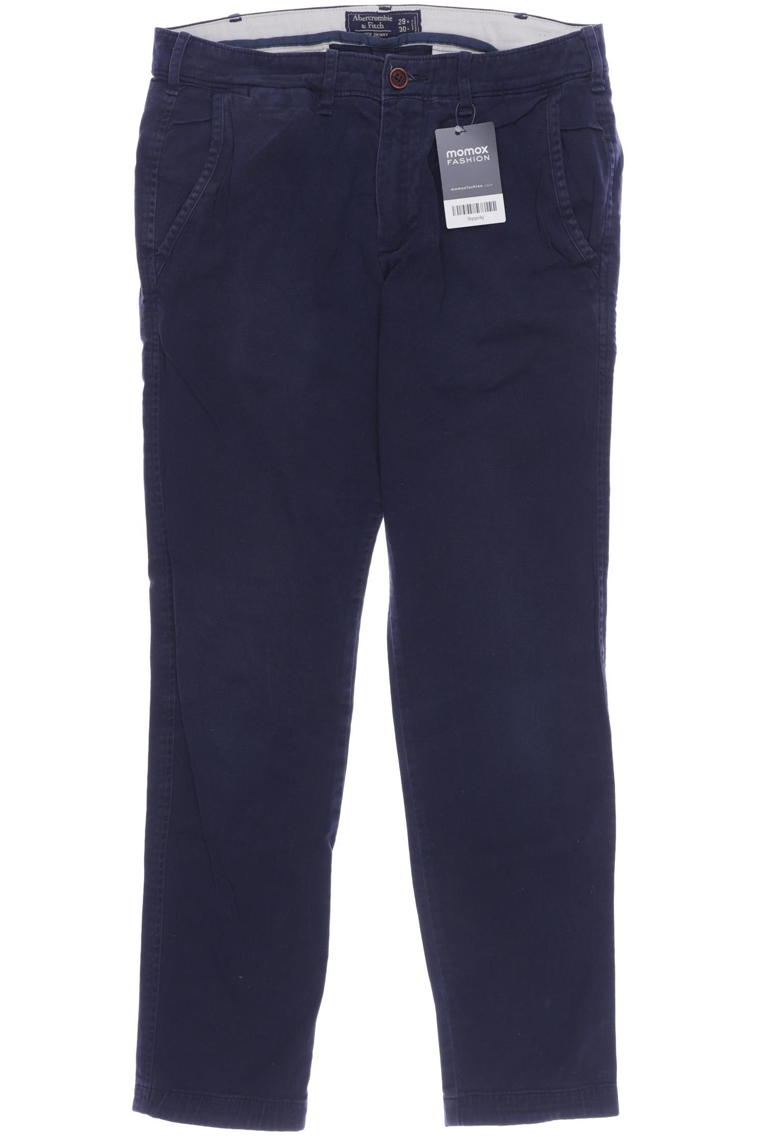 

Abercrombie & Fitch Herren Stoffhose, marineblau, Gr. 29