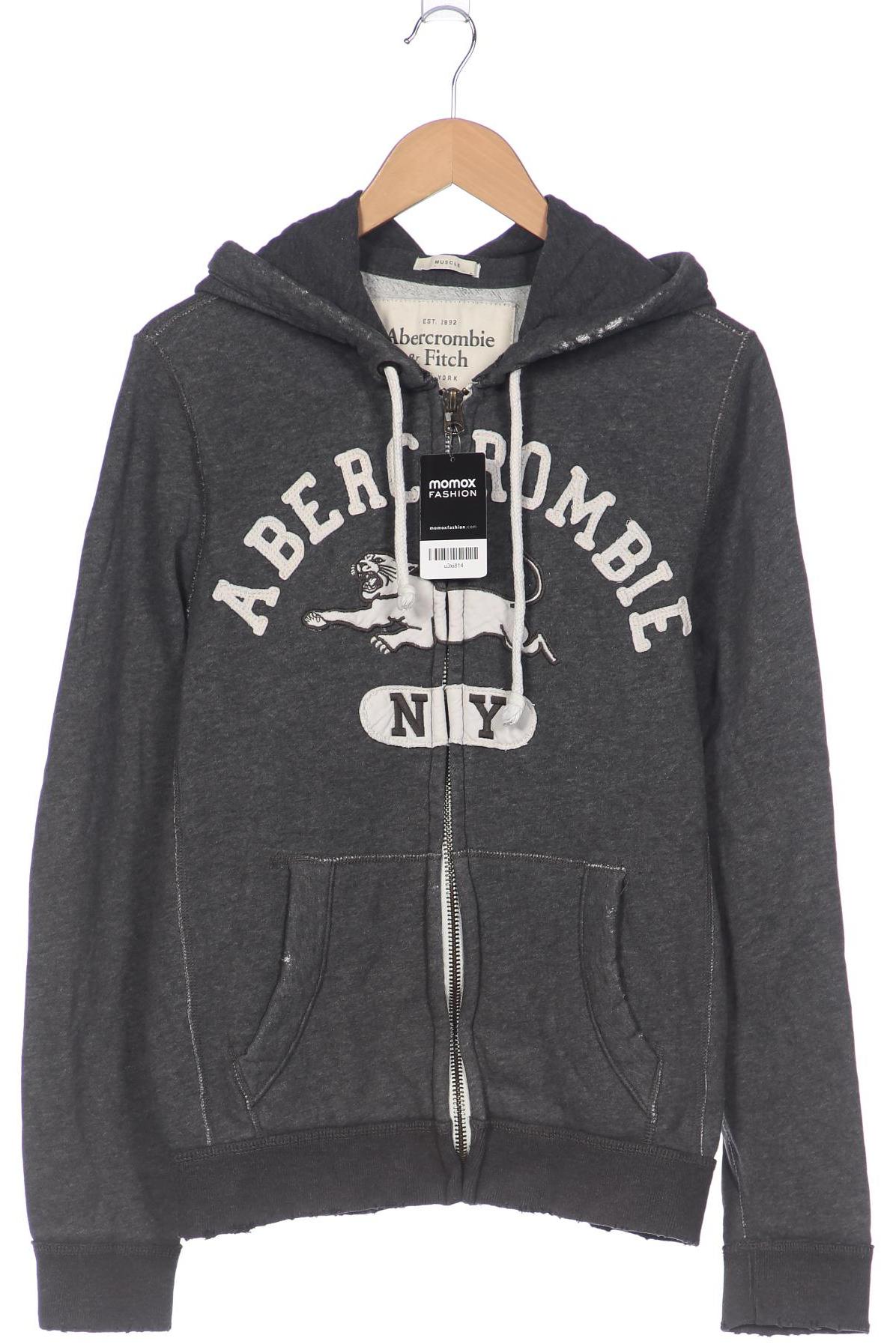 

Abercrombie & Fitch Herren Kapuzenpullover, grau, Gr. 46