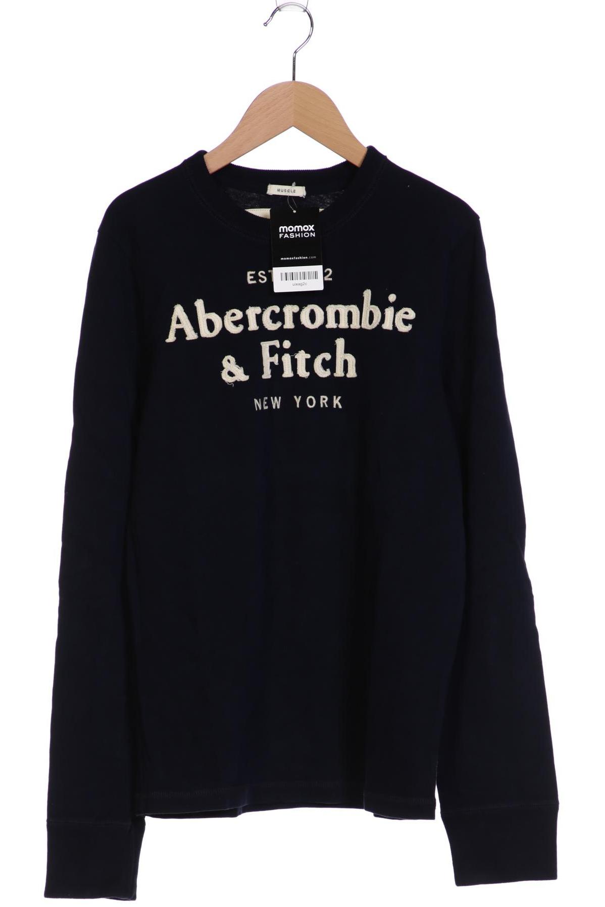 

Abercrombie & Fitch Herren Langarmshirt, marineblau