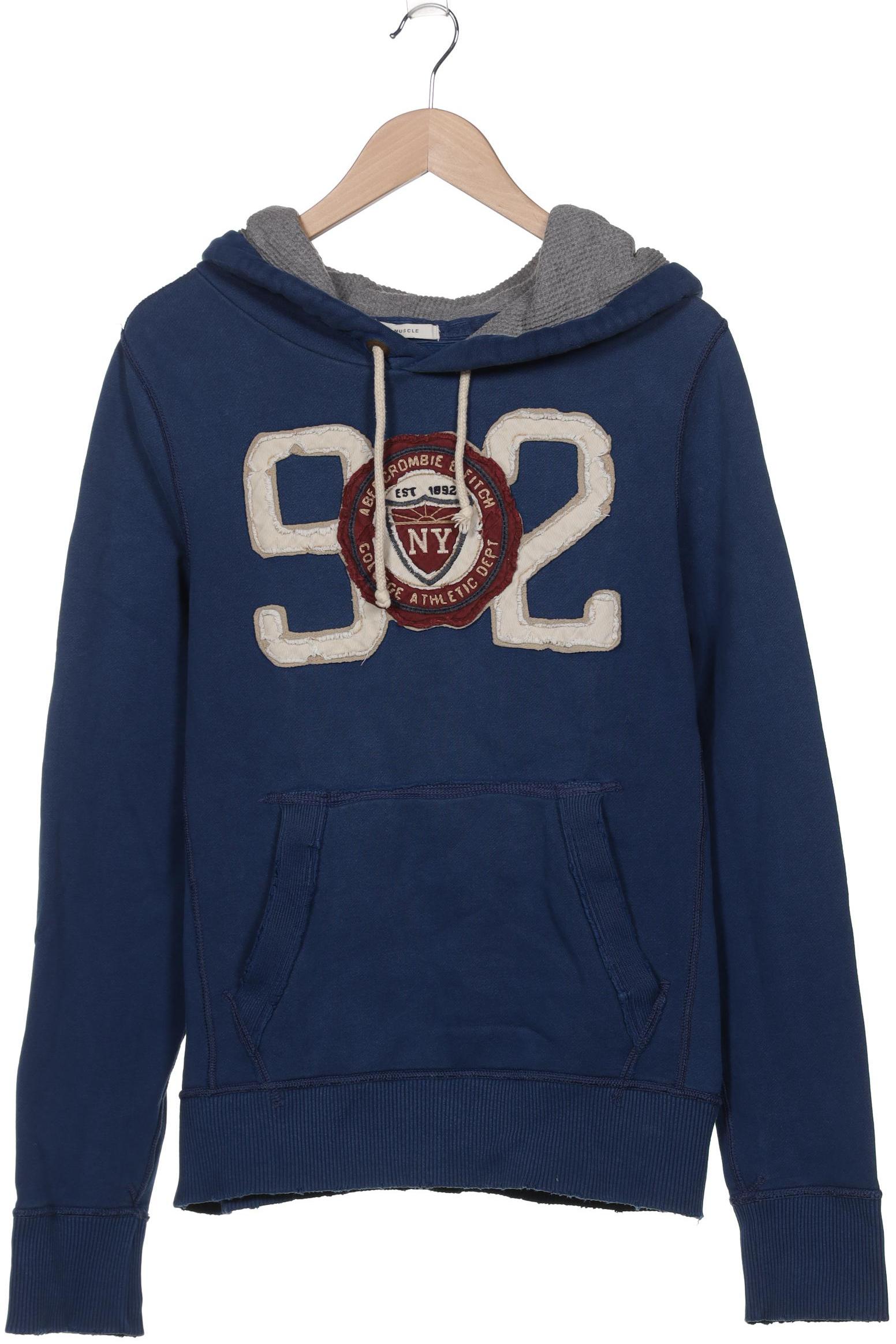 

Abercrombie & Fitch Herren Kapuzenpullover, marineblau, Gr. 48