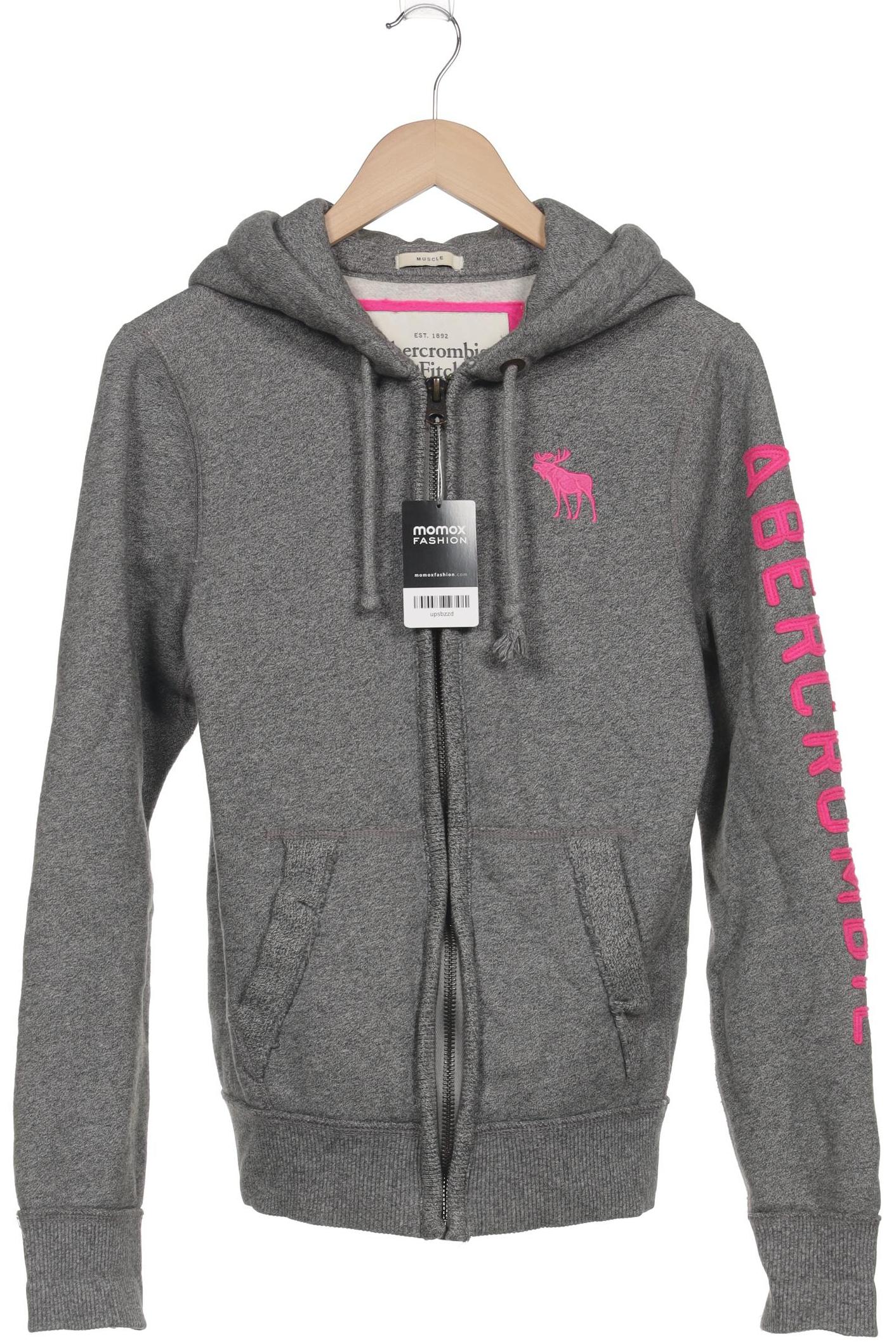 

Abercrombie & Fitch Herren Kapuzenpullover, grau, Gr. 46