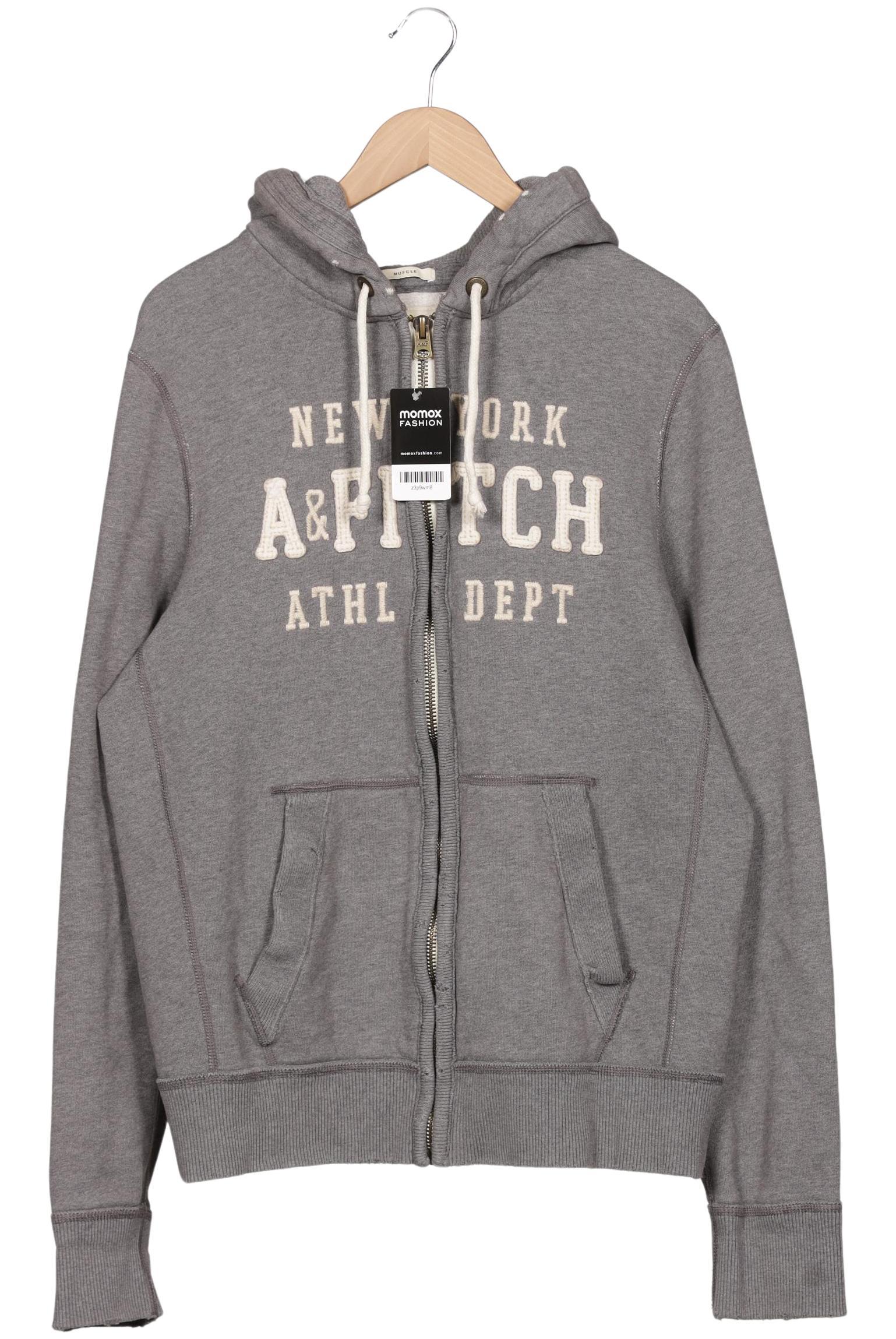 

Abercrombie & Fitch Herren Kapuzenpullover, grau, Gr. 56