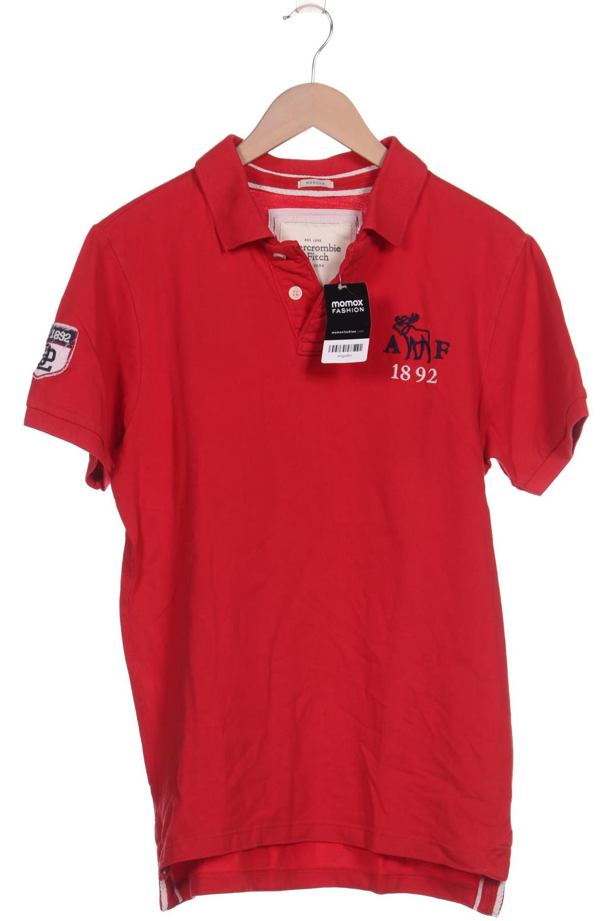 

Abercrombie & Fitch Herren Poloshirt, rot, Gr. 48
