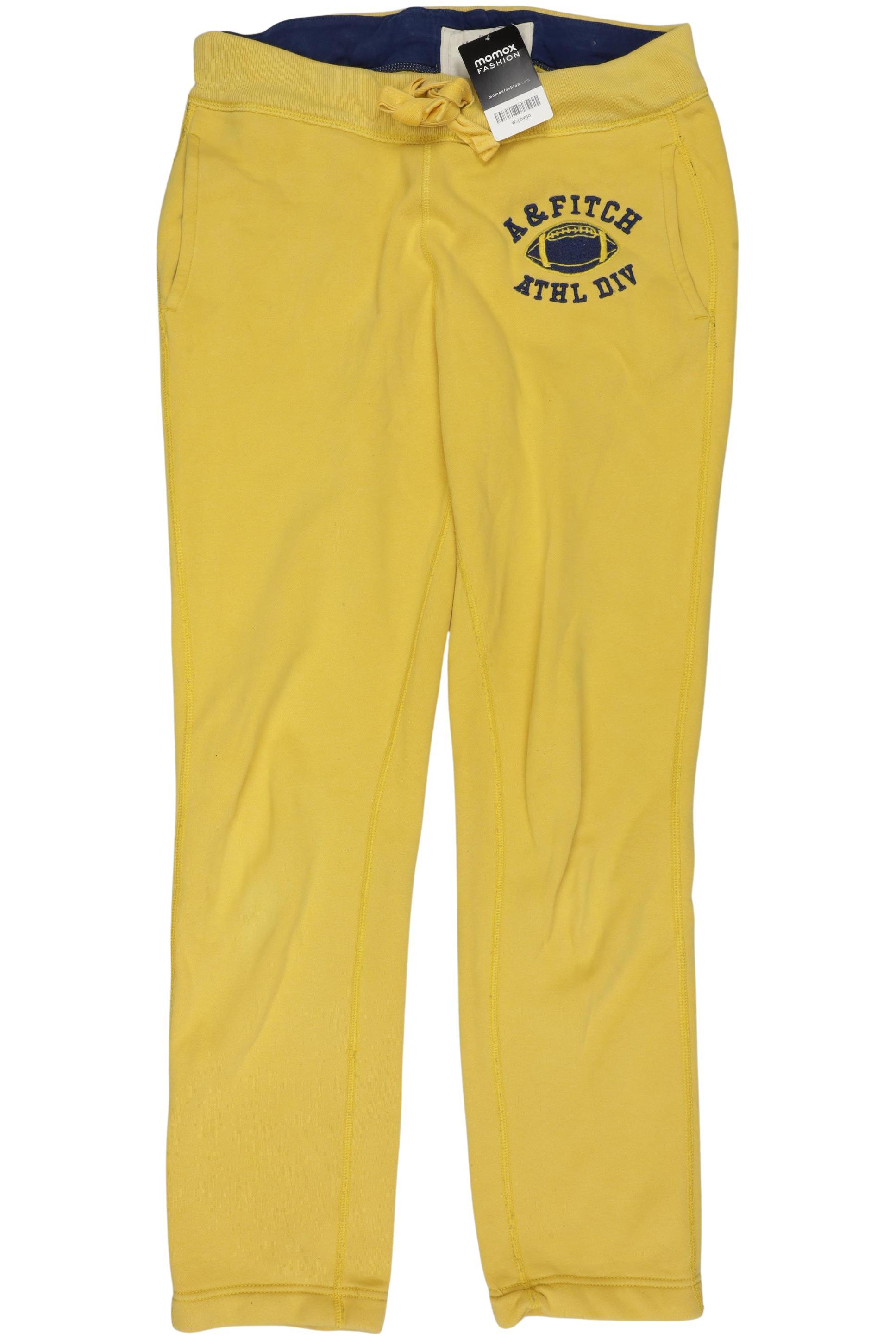 

Abercrombie & Fitch Herren Stoffhose, gelb, Gr. 0