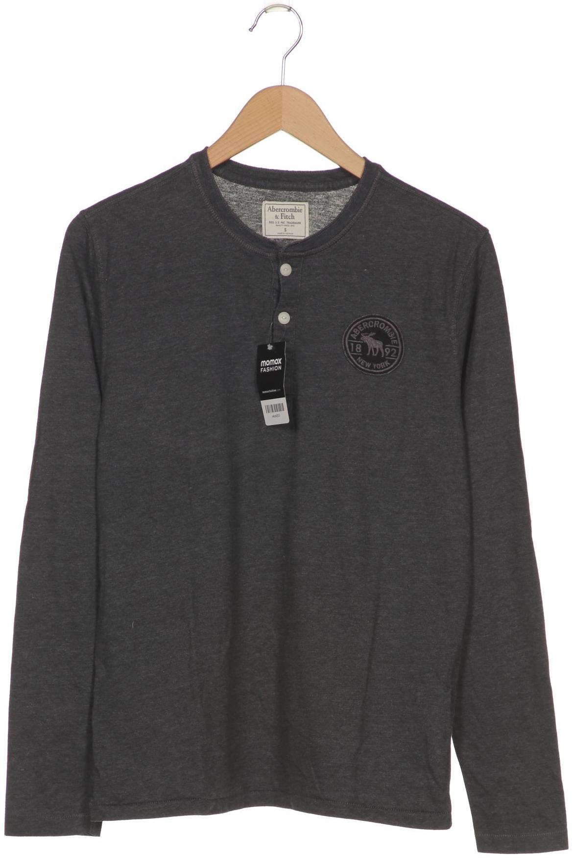 

Abercrombie & Fitch Herren Langarmshirt, grau