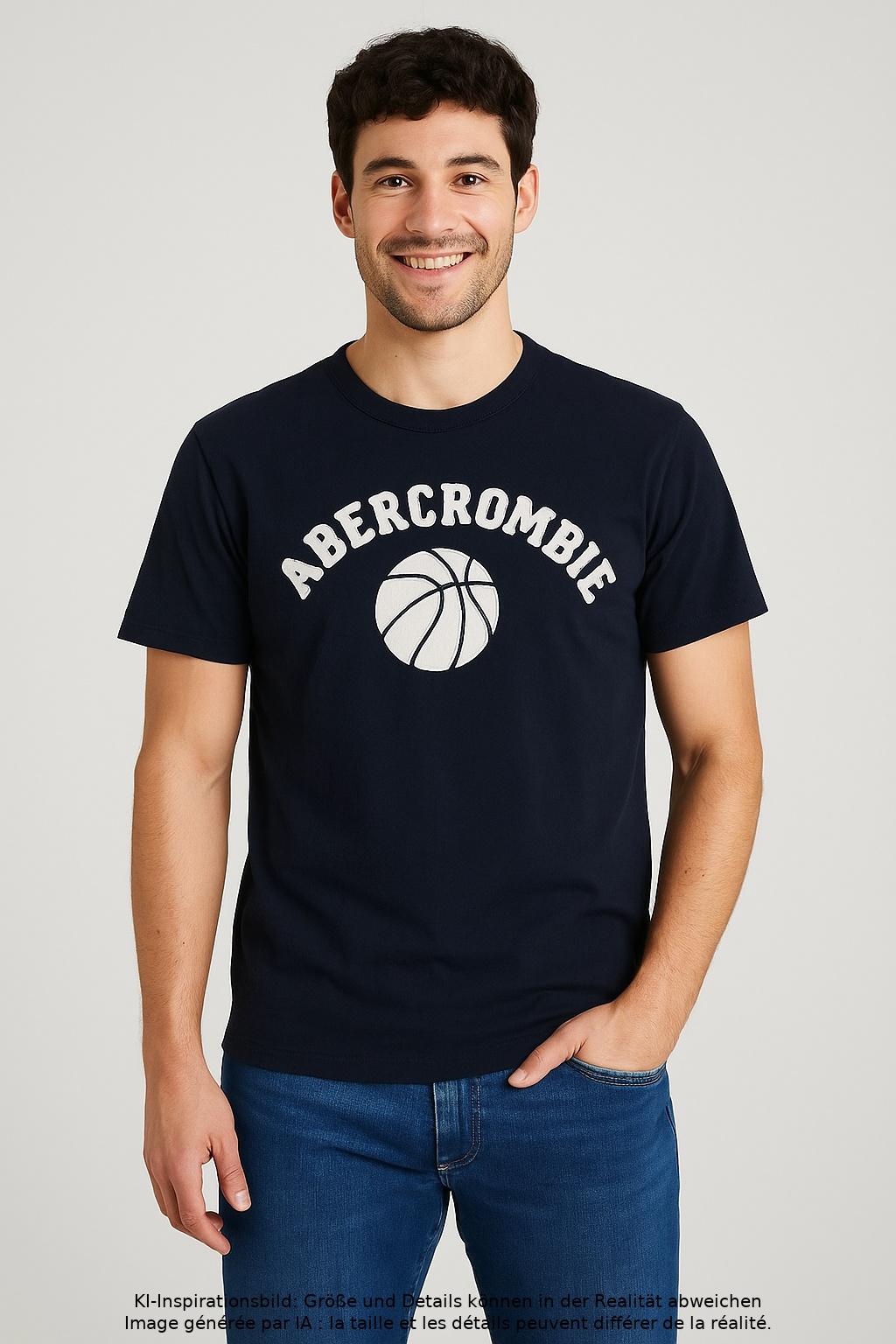 

Abercrombie & Fitch Herren T-Shirt, marineblau, Gr. 46