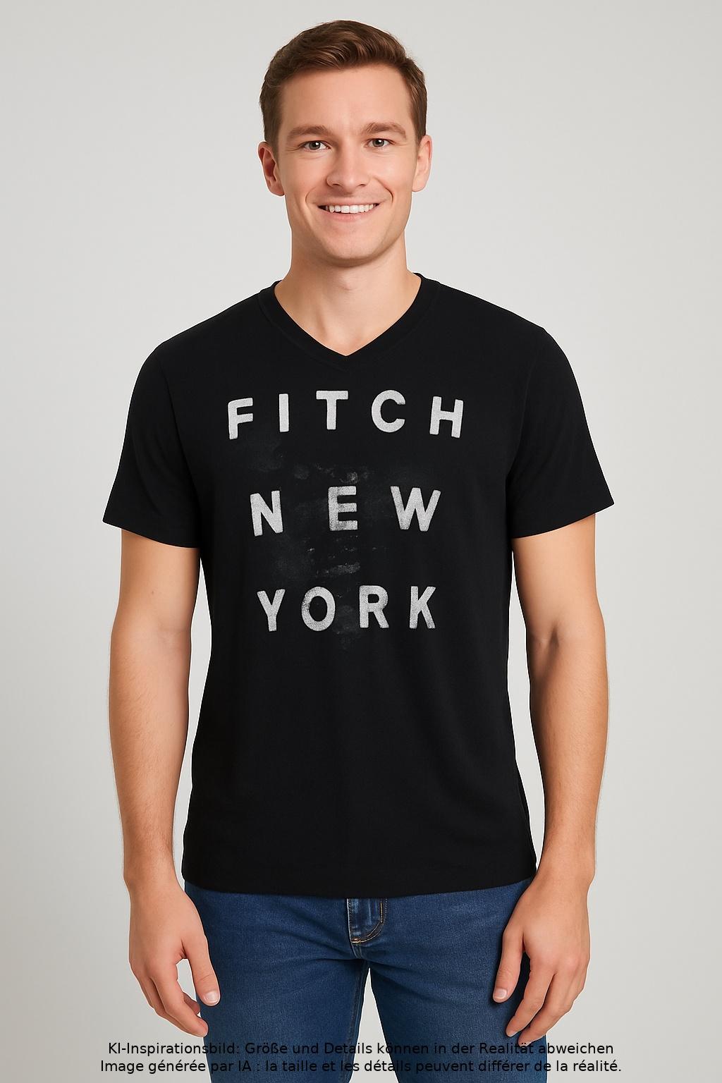 

Abercrombie & Fitch Herren T-Shirt, schwarz, Gr. 48