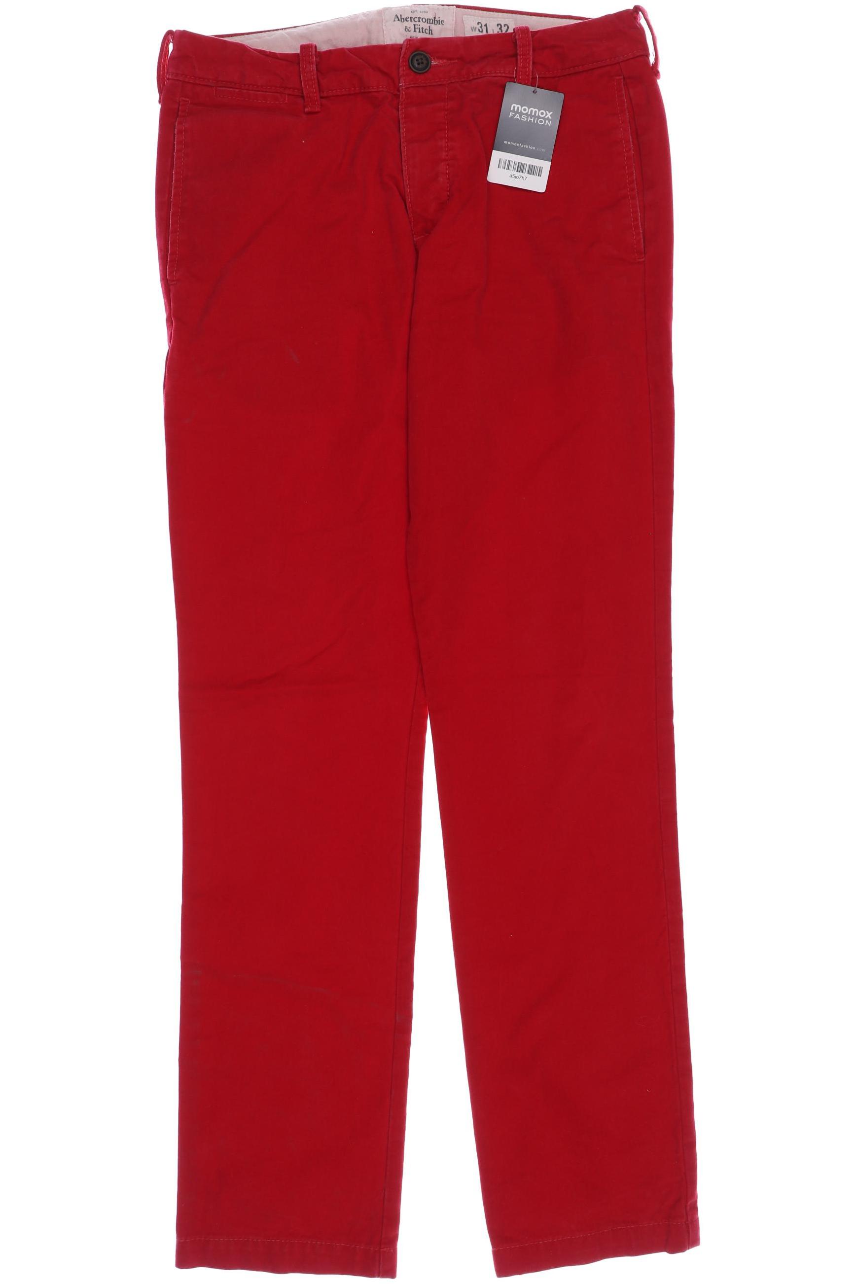 

Abercrombie & Fitch Herren Stoffhose, rot, Gr. 48