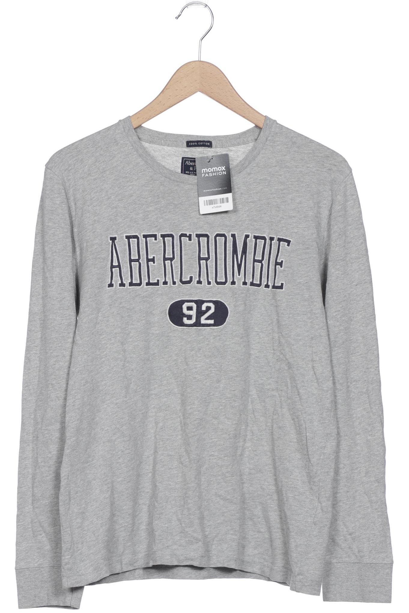 

Abercrombie & Fitch Herren Langarmshirt, grau