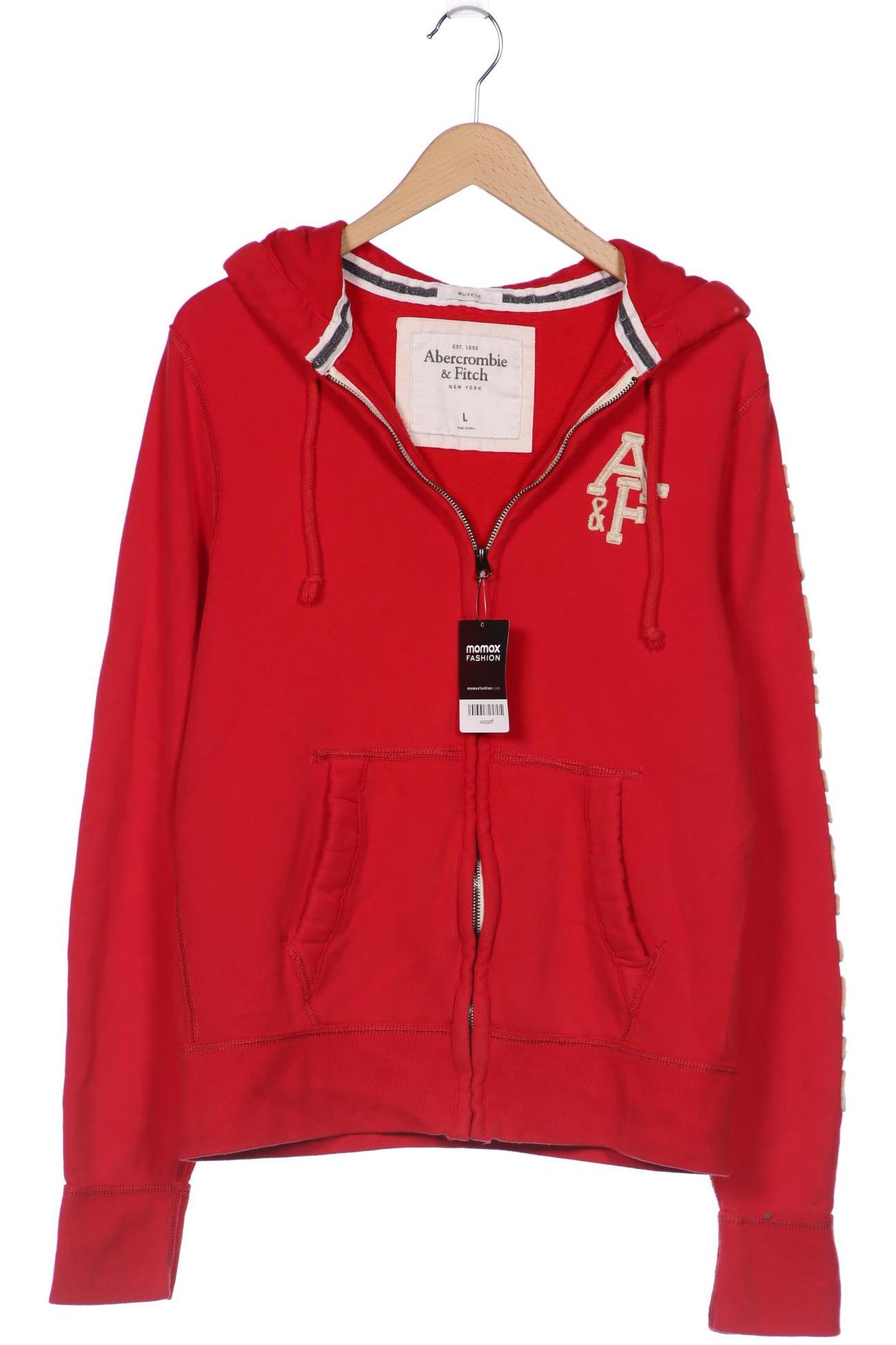 

Abercrombie & Fitch Herren Kapuzenpullover, rot, Gr. 52