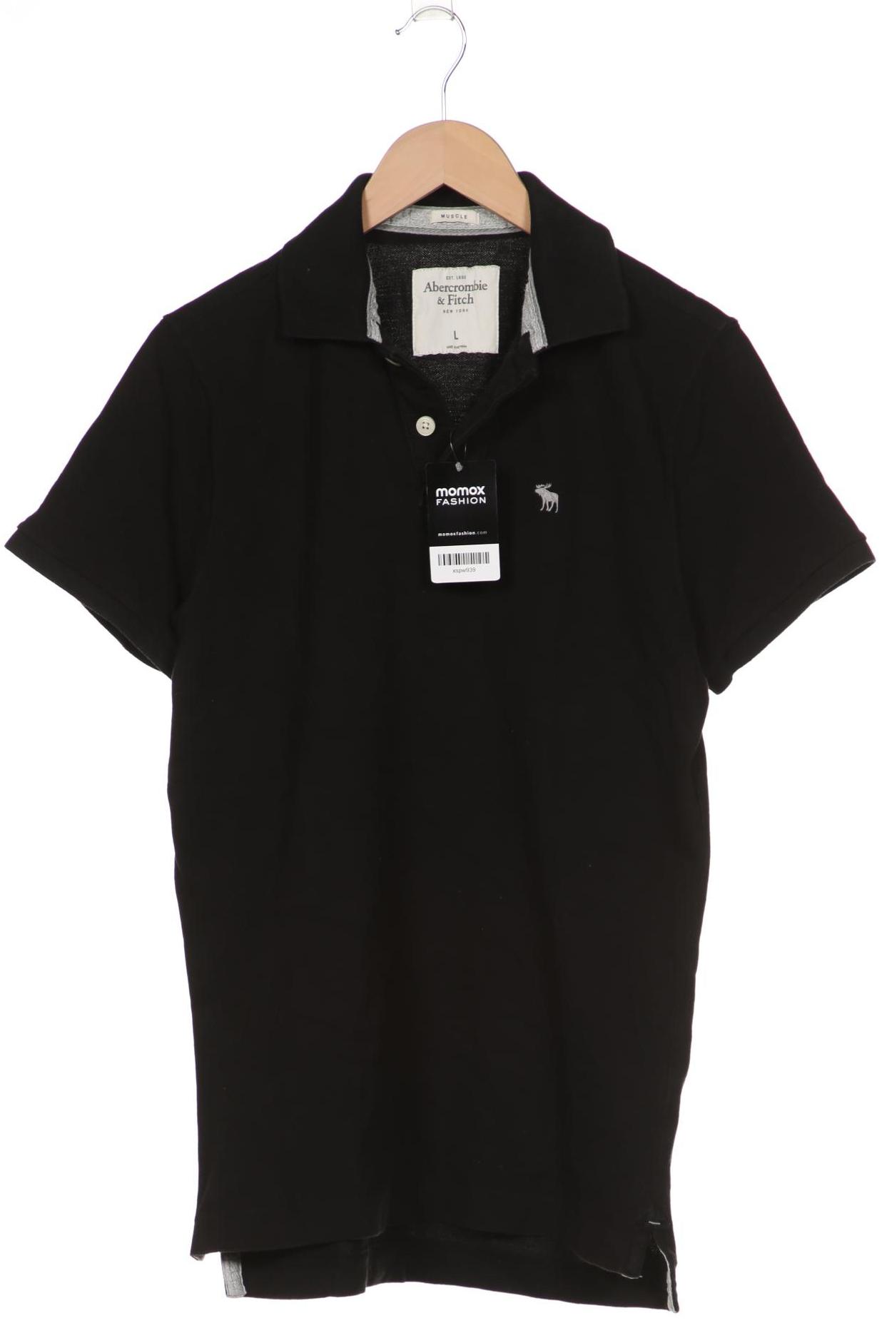 

Abercrombie & Fitch Herren Poloshirt, schwarz