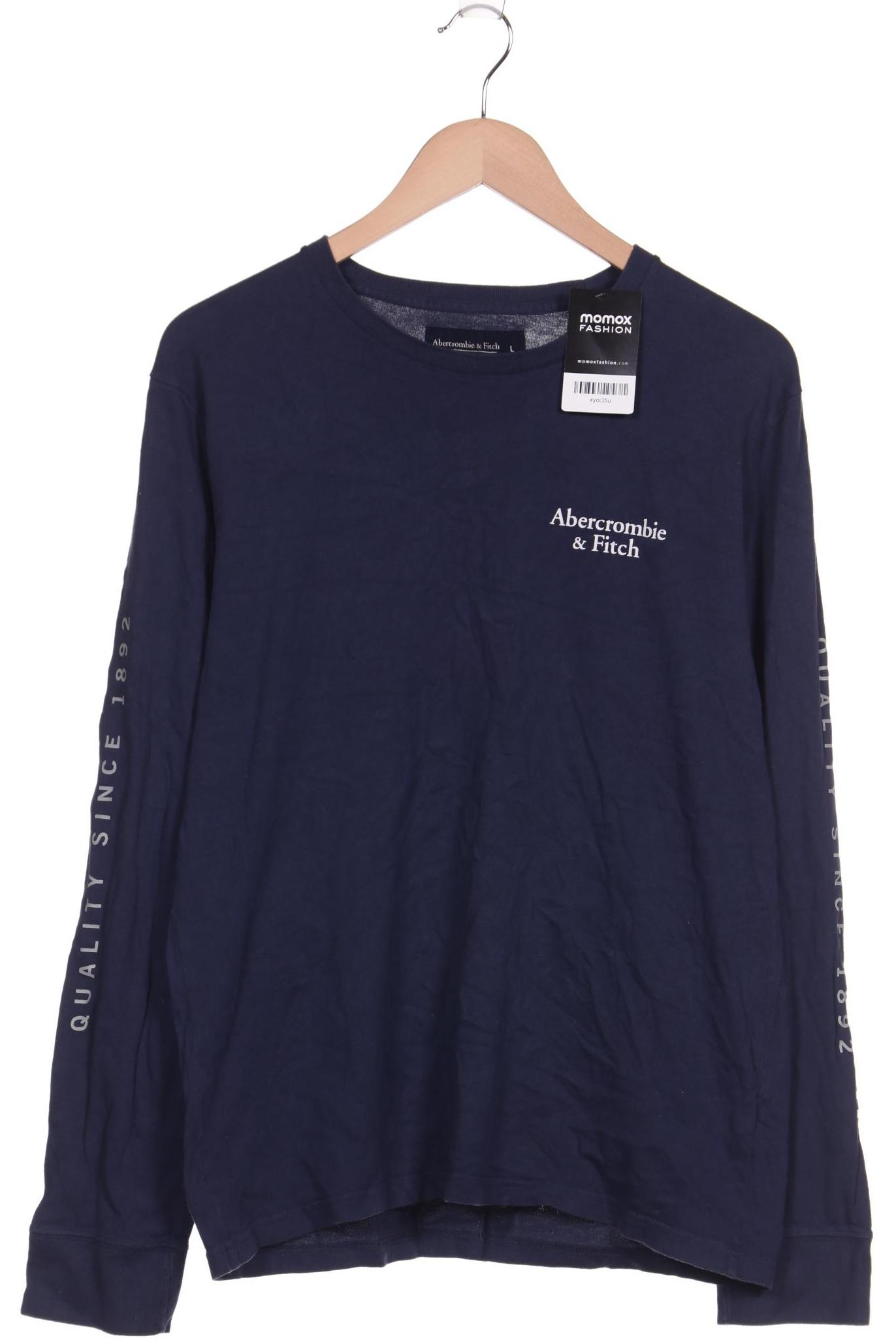 

Abercrombie & Fitch Herren Langarmshirt, marineblau