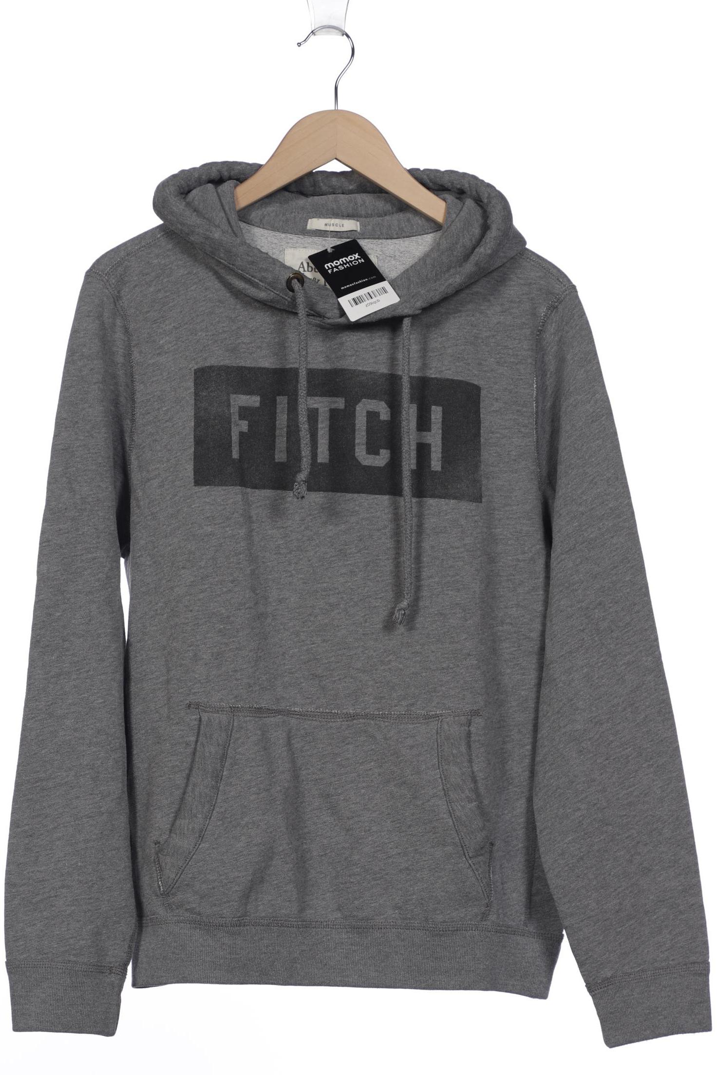 

Abercrombie & Fitch Herren Kapuzenpullover, grau, Gr. 54