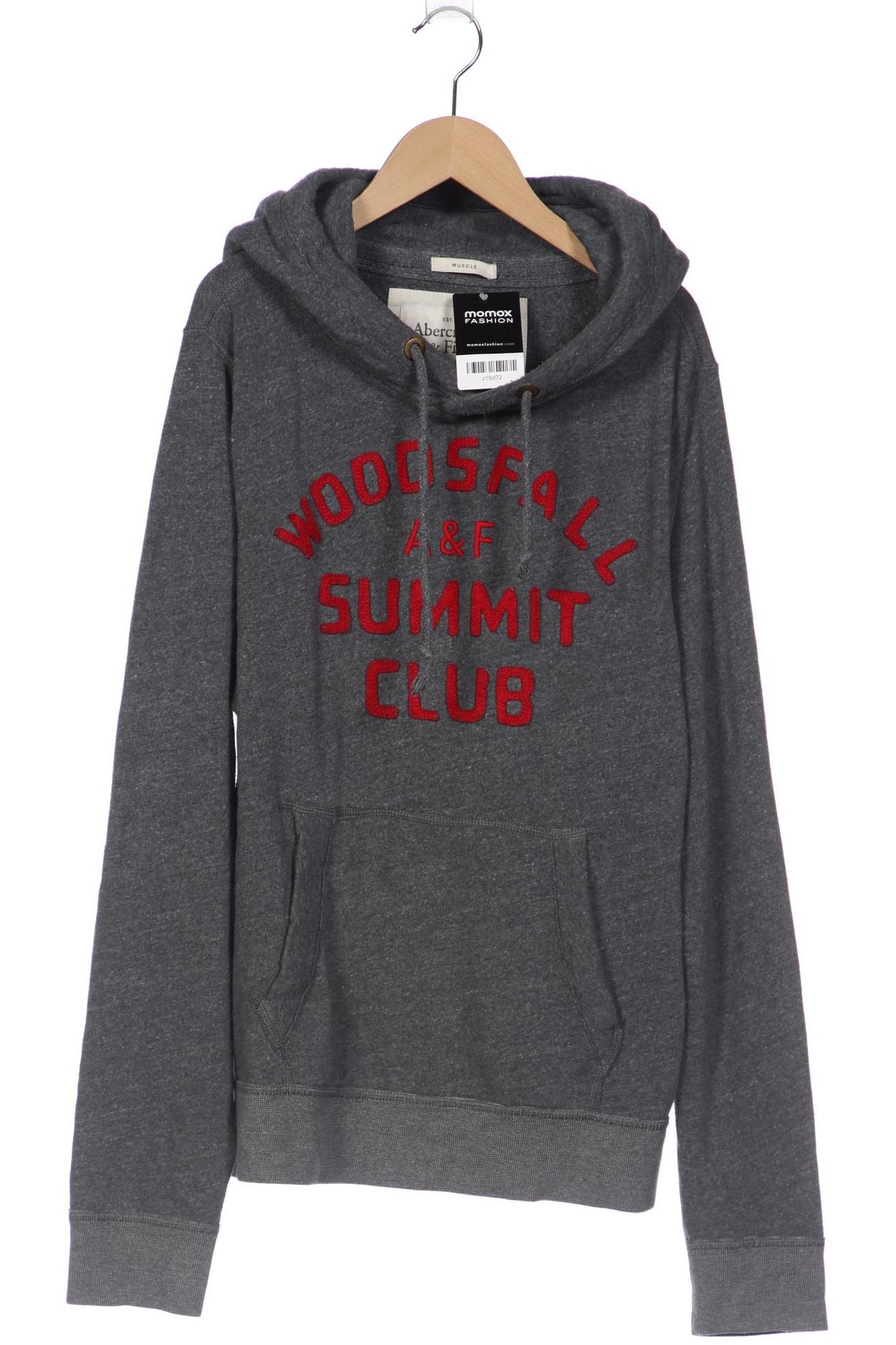 

Abercrombie & Fitch Herren Kapuzenpullover, grau
