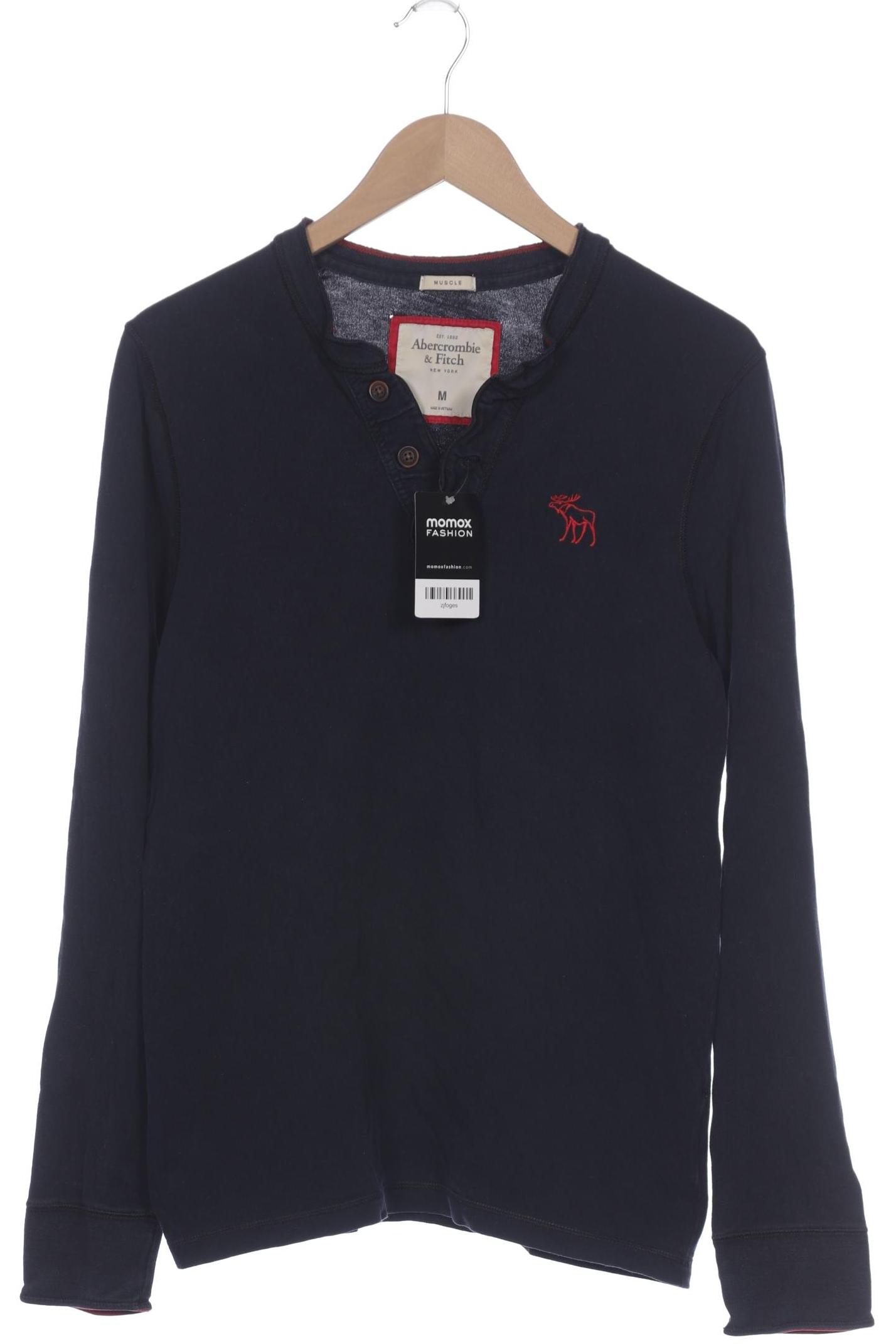 

Abercrombie & Fitch Herren Langarmshirt, marineblau, Gr. 48