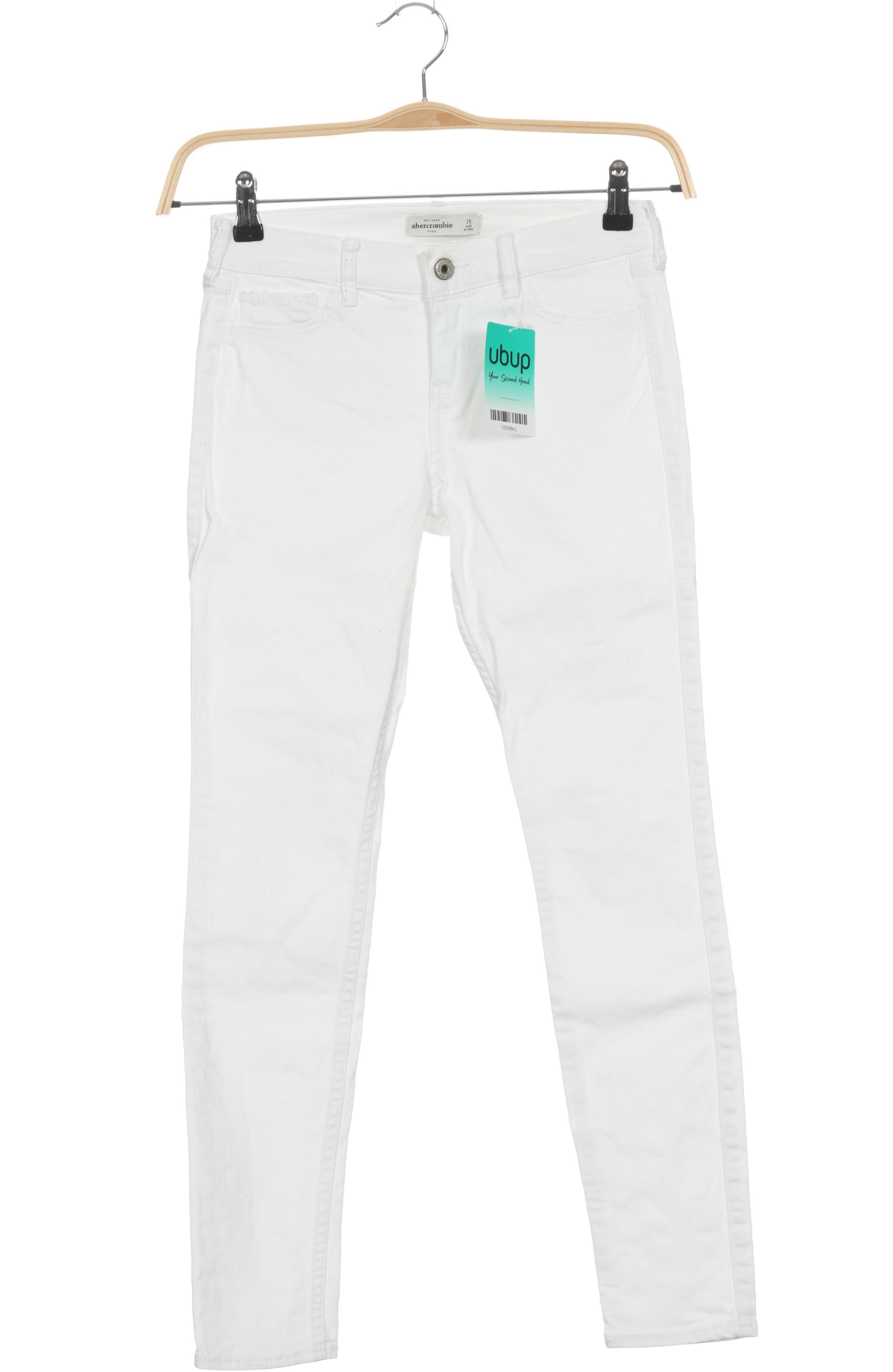 

Abercrombie & Fitch Damen Jeans, weiß, Gr. 176