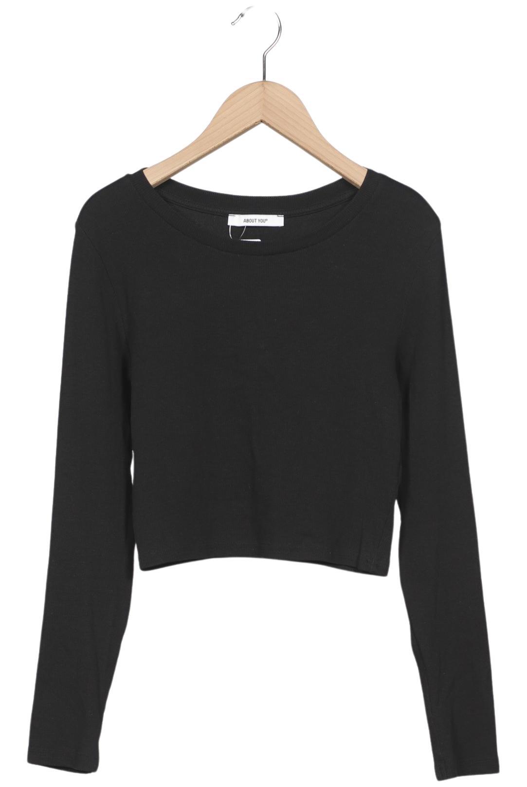 

About you Damen Langarmshirt, schwarz, Gr. 38