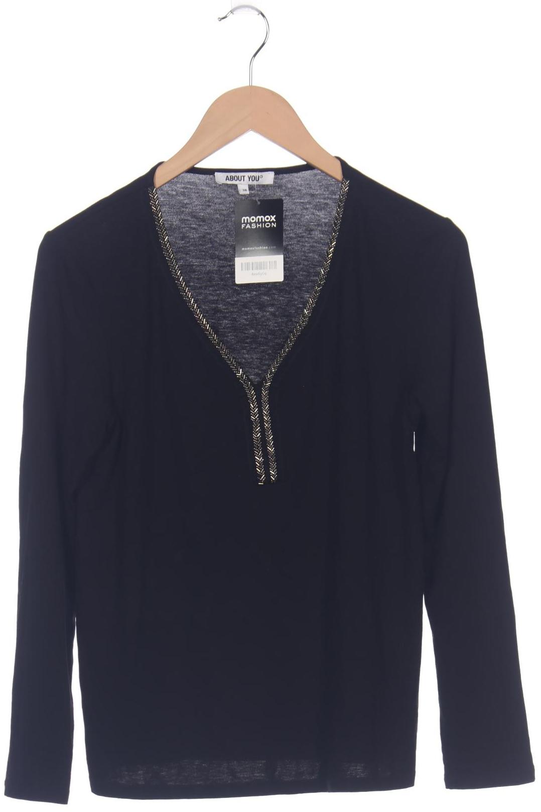 

About you Damen Langarmshirt, schwarz, Gr. 38