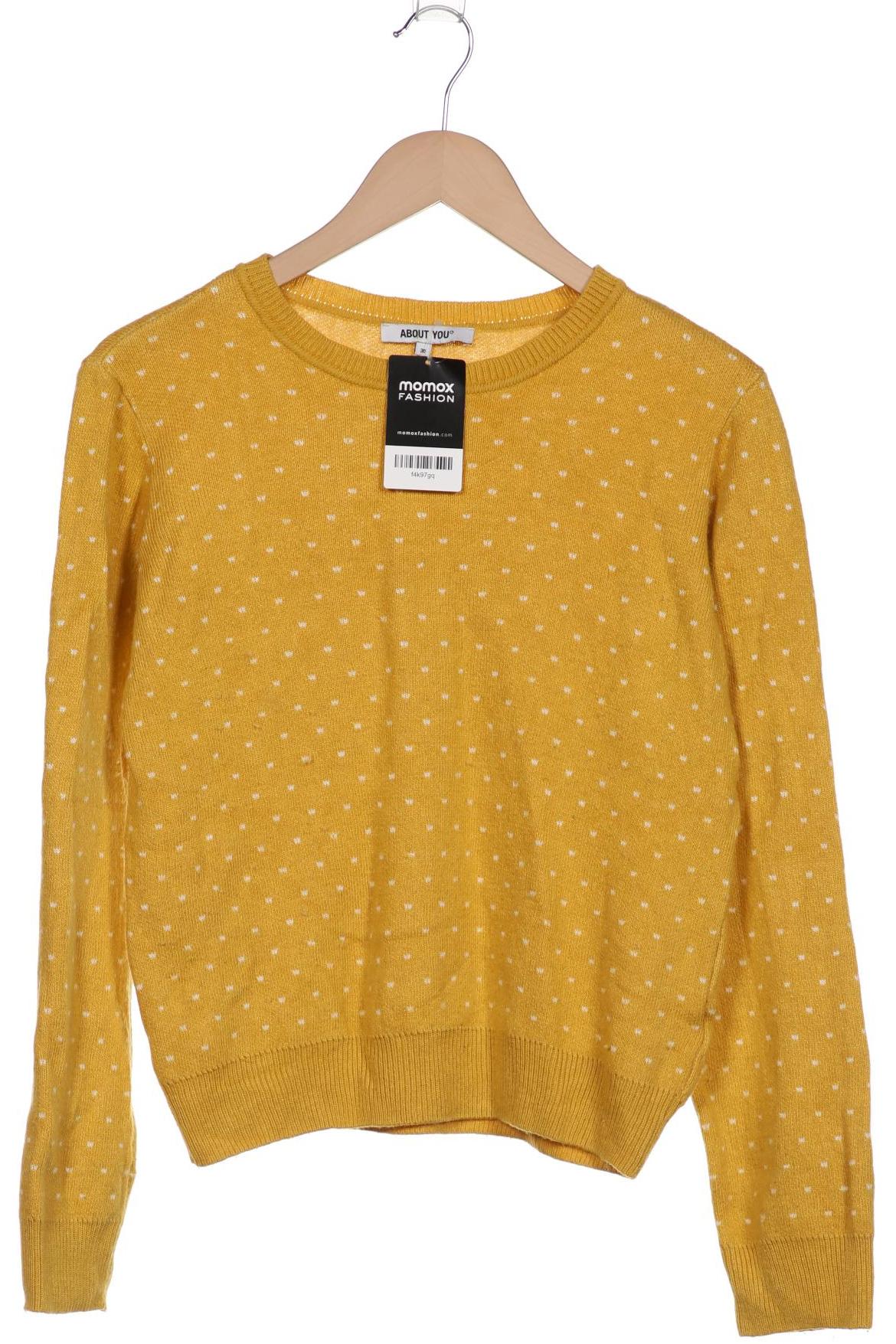 

About you Damen Pullover, gelb, Gr. 36