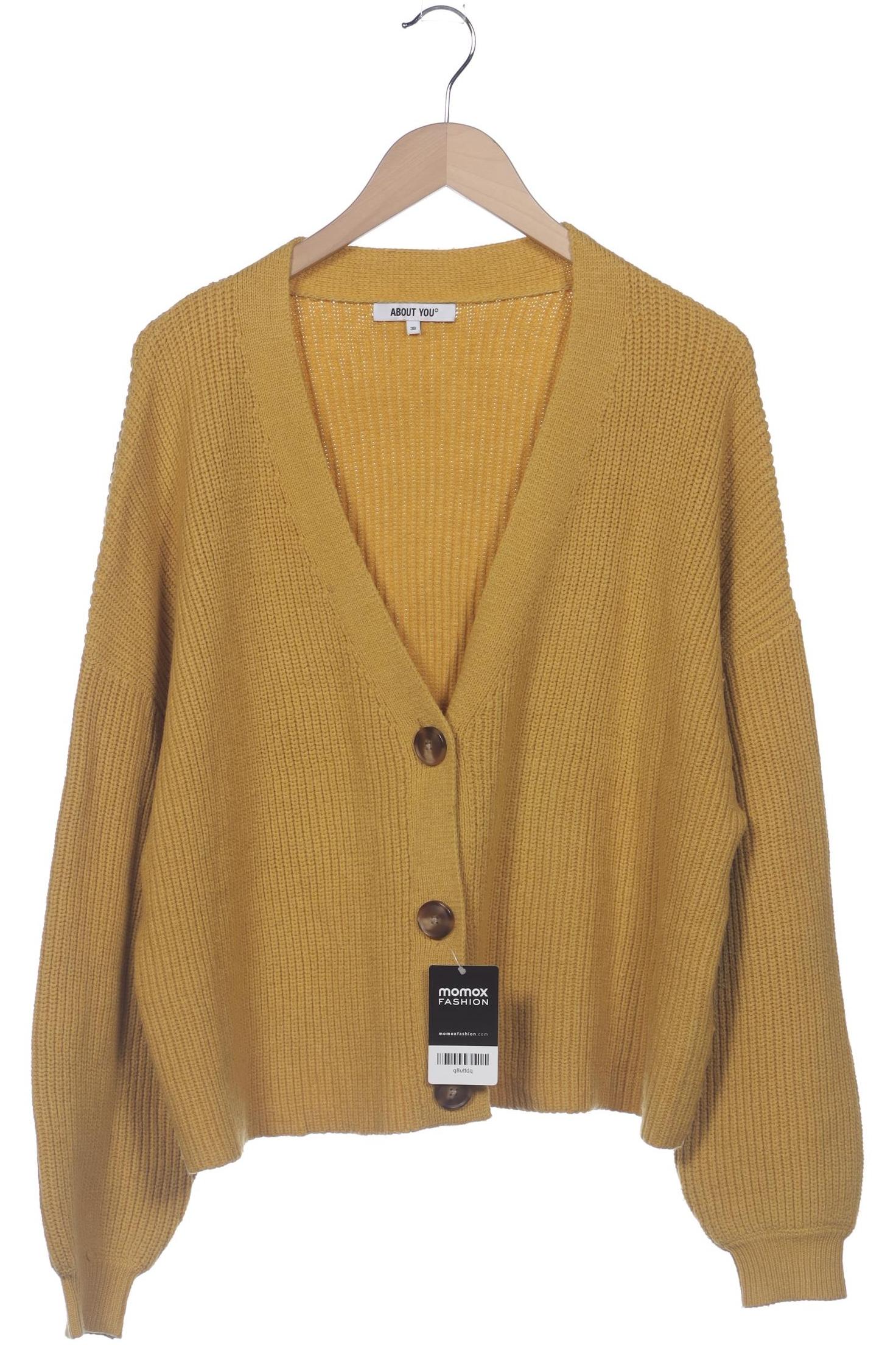 

About you Damen Strickjacke, gelb, Gr. 38