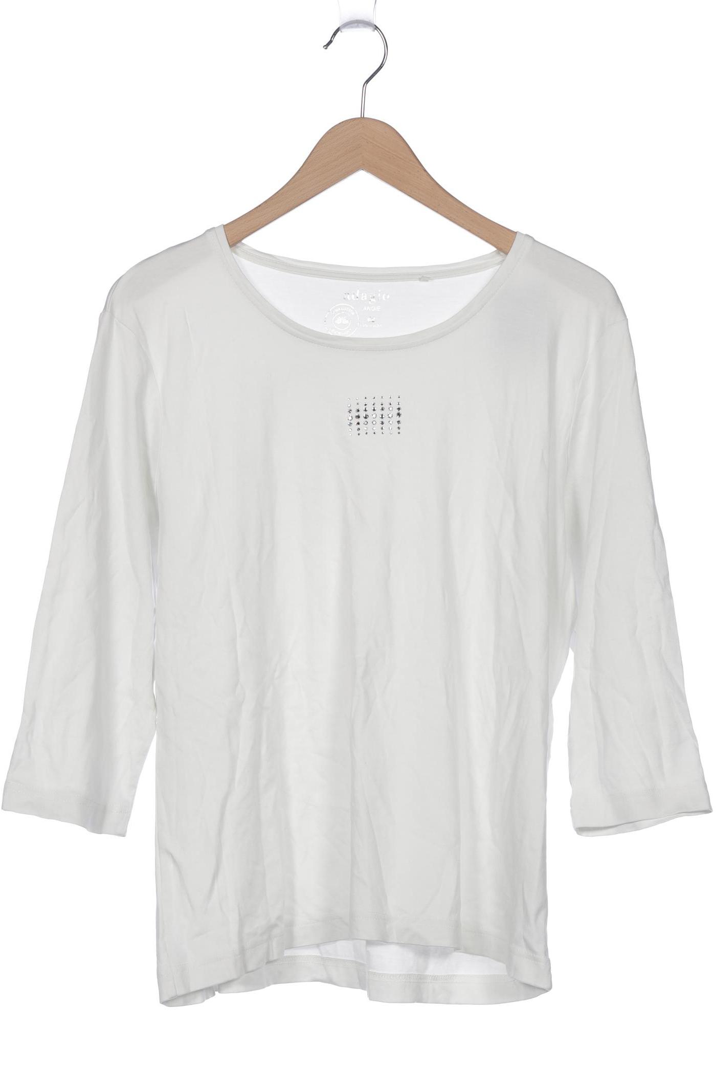 

ADAGIO Damen Langarmshirt, weiß