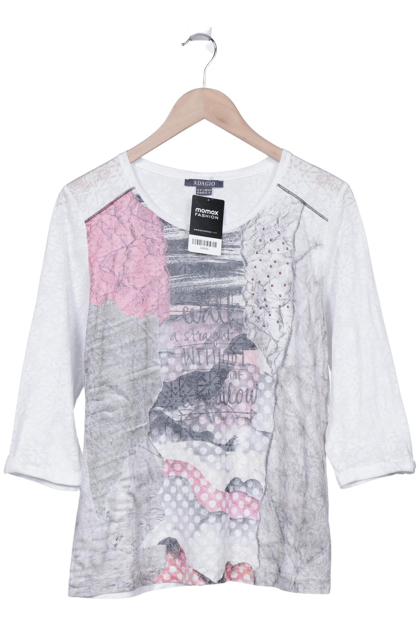 

Adagio Damen Langarmshirt, weiß, Gr. 42