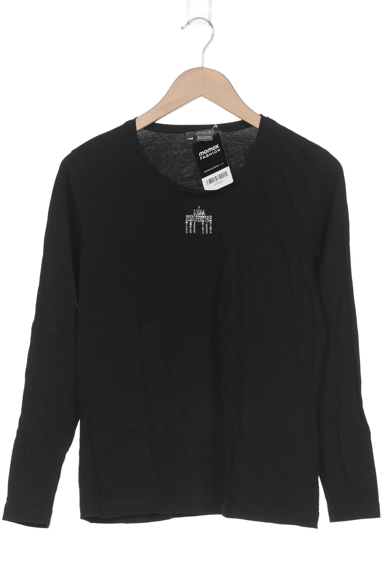 

Adagio Italia Damen Langarmshirt, schwarz, Gr. 42