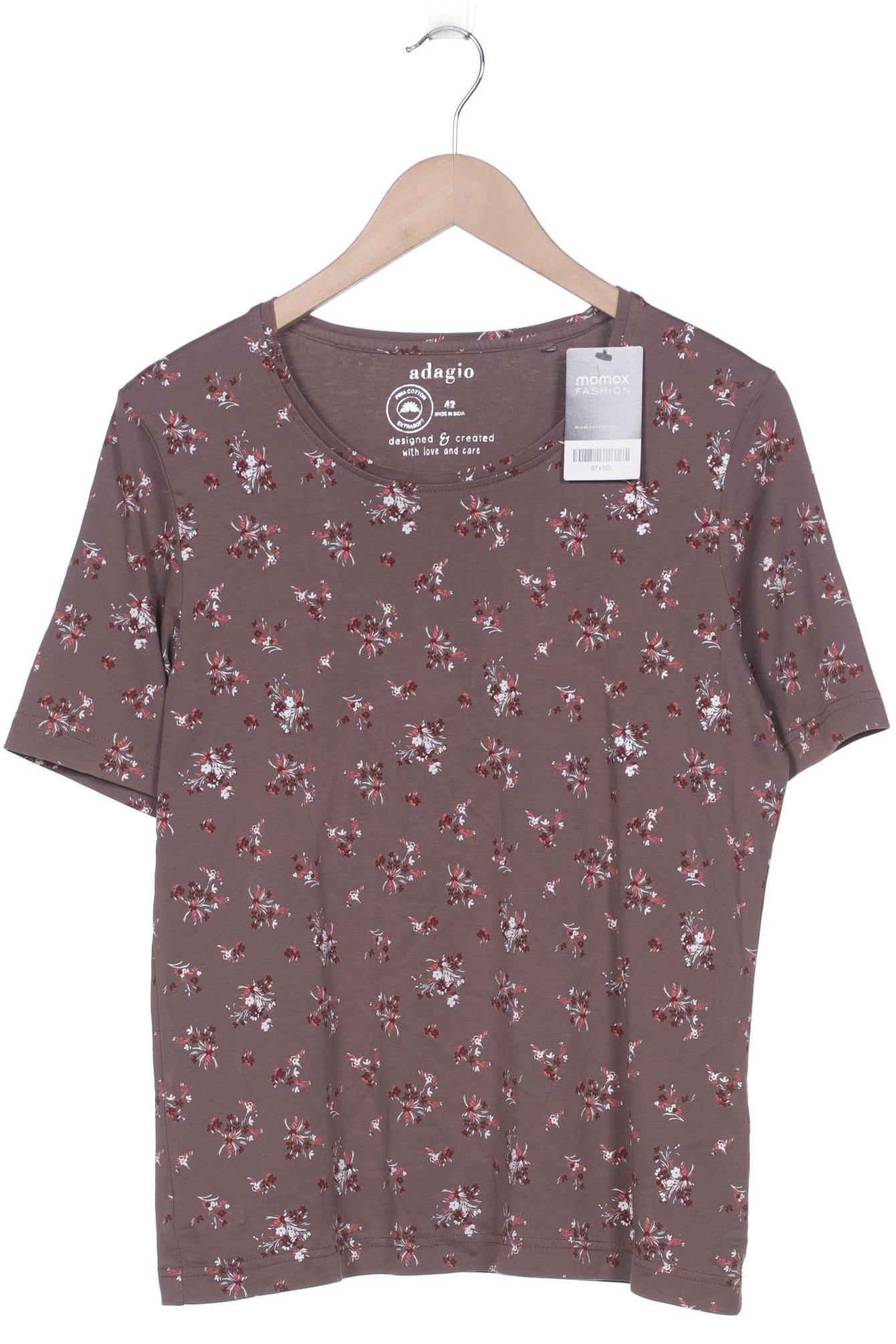 

Adagio Damen T-Shirt, braun, Gr. 42