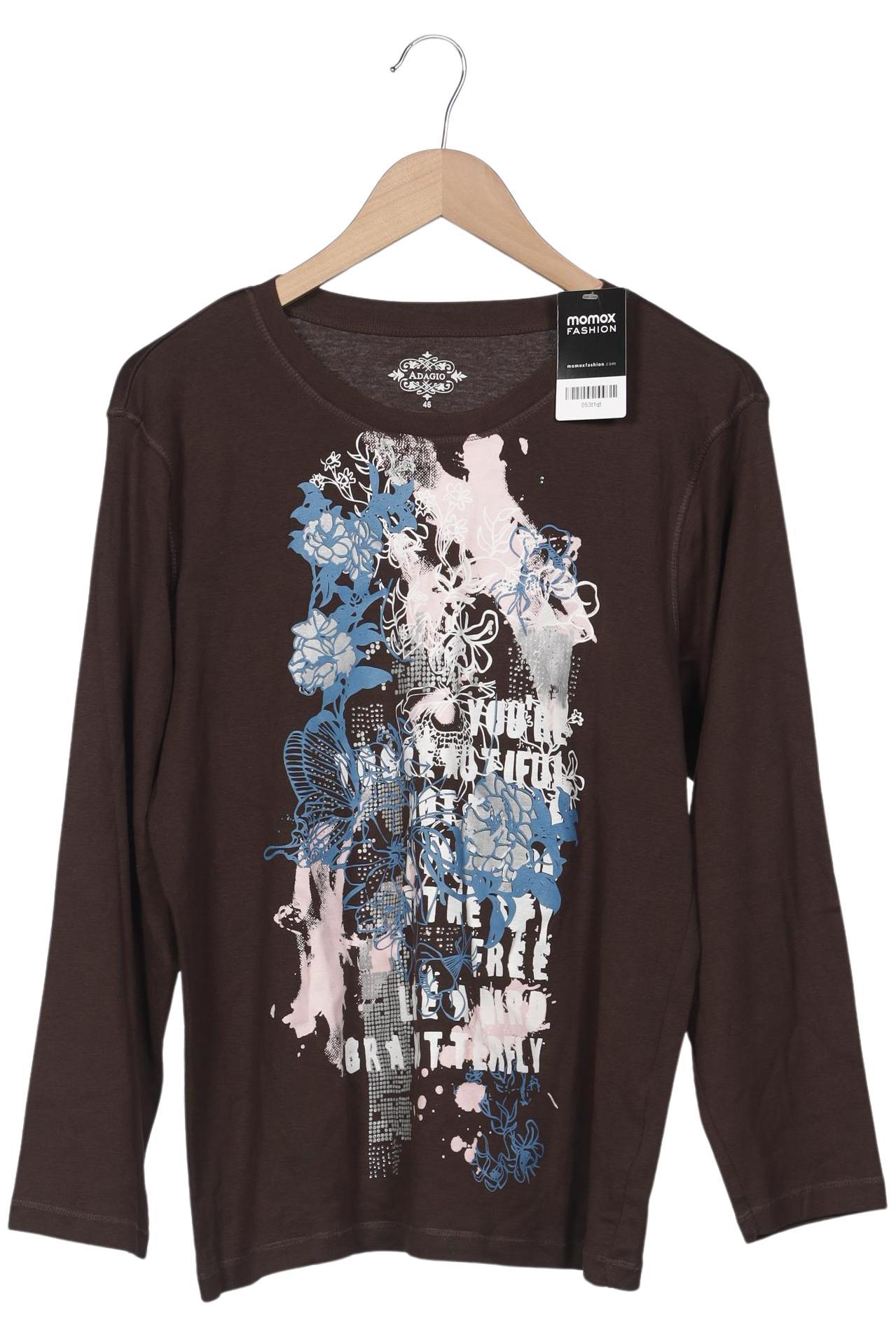 

Adagio Italia Damen Langarmshirt, braun, Gr. 46