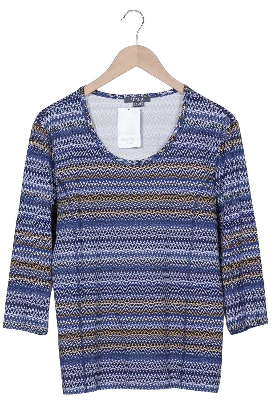 

Adagio Italia Damen Langarmshirt, blau, Gr. 44