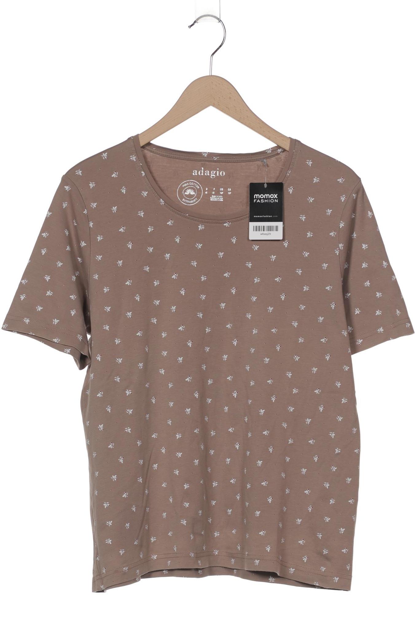 

Adagio Italia Damen T-Shirt, braun, Gr. 46