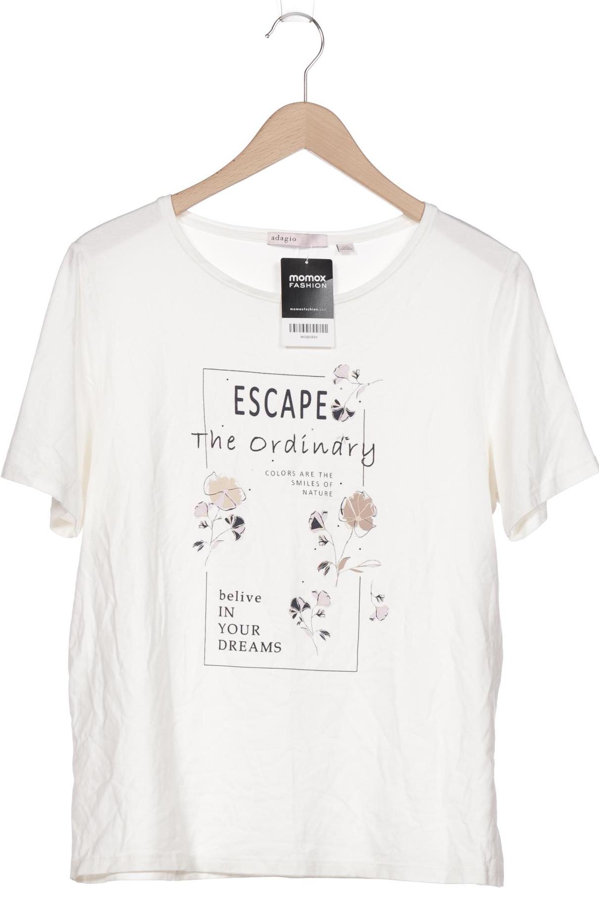 

Adagio Italia Damen T-Shirt, weiß, Gr. 44