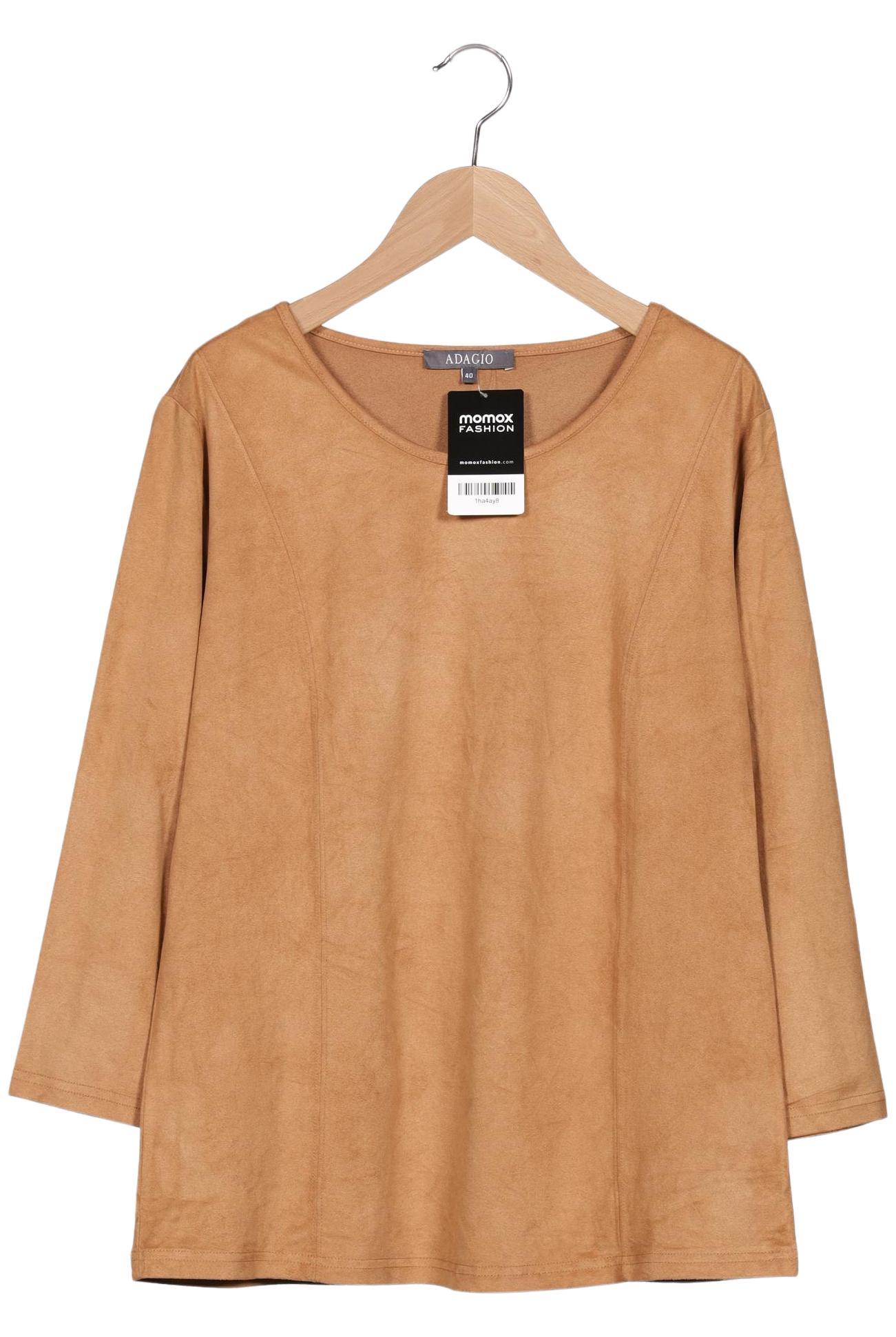 

Adagio Italia Damen Langarmshirt, braun, Gr. 40