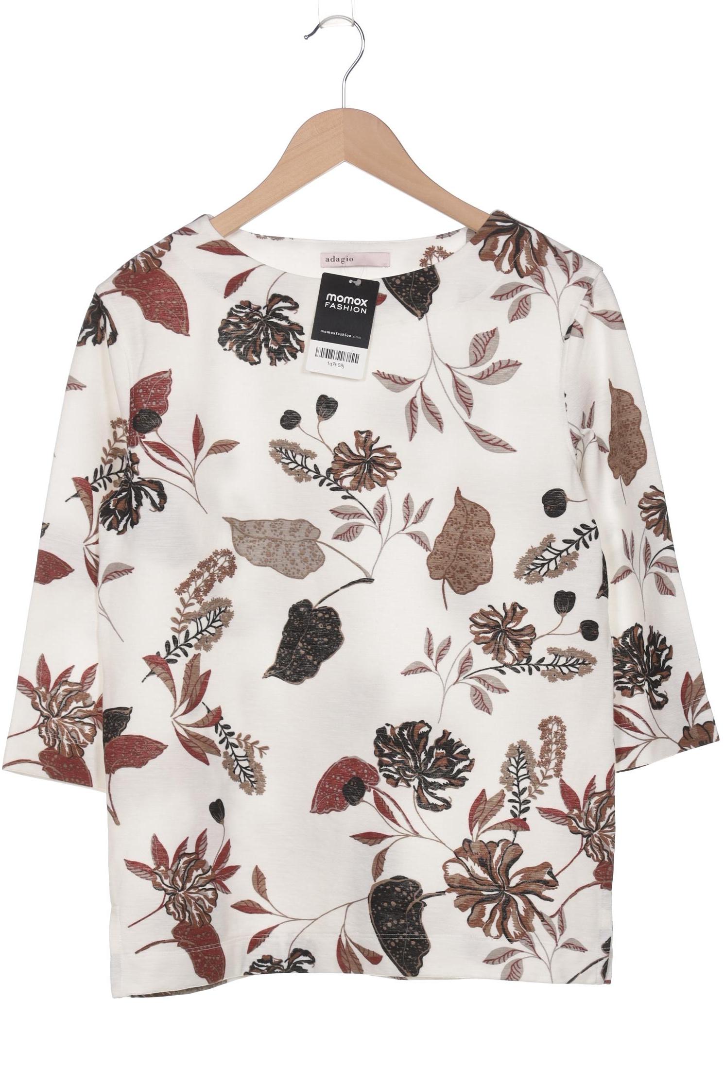 

Adagio Italia Damen Langarmshirt, weiß, Gr. 38