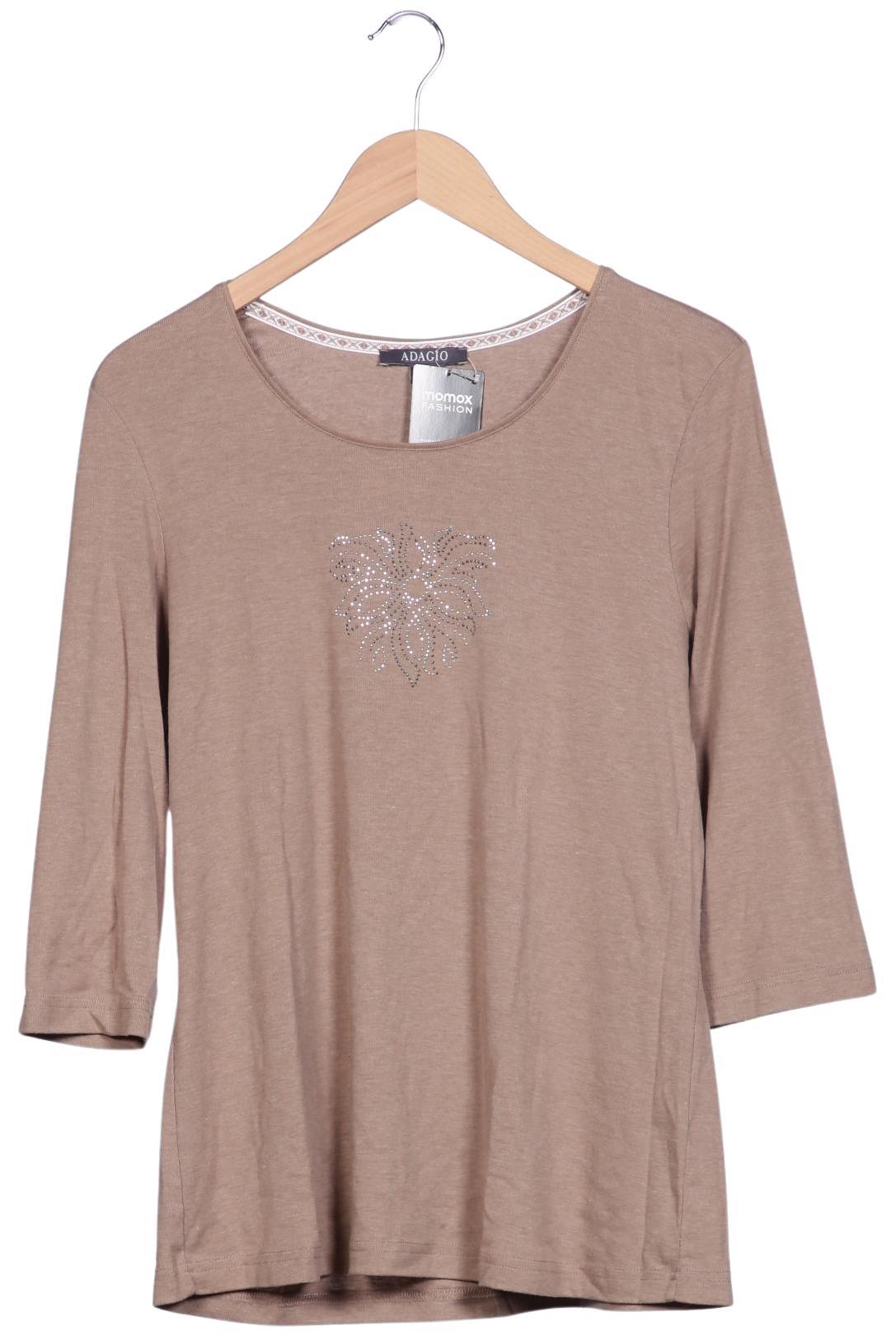 

Adagio Italia Damen Langarmshirt, beige, Gr. 46