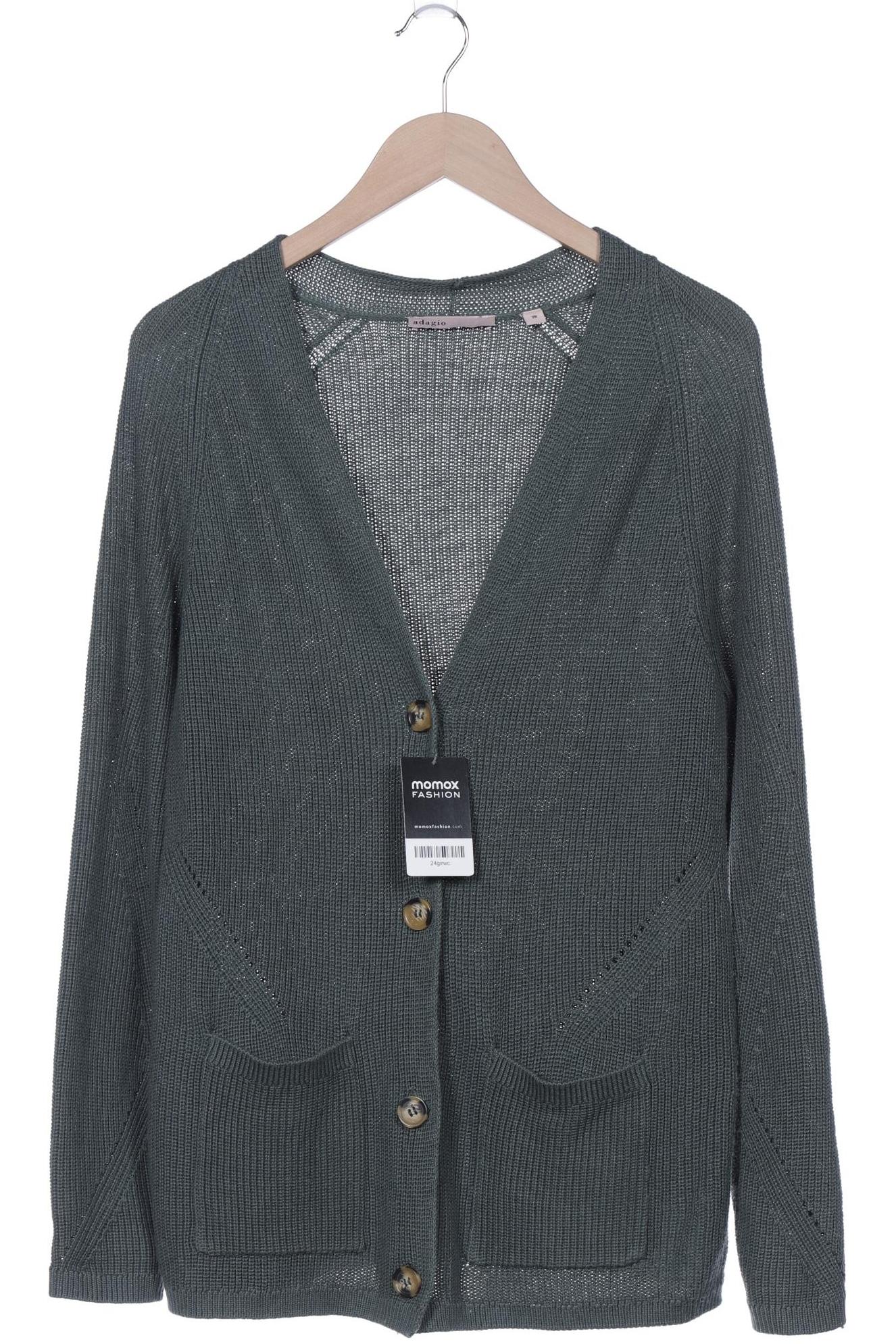 

Adagio Italia Damen Strickjacke, grün, Gr. 38