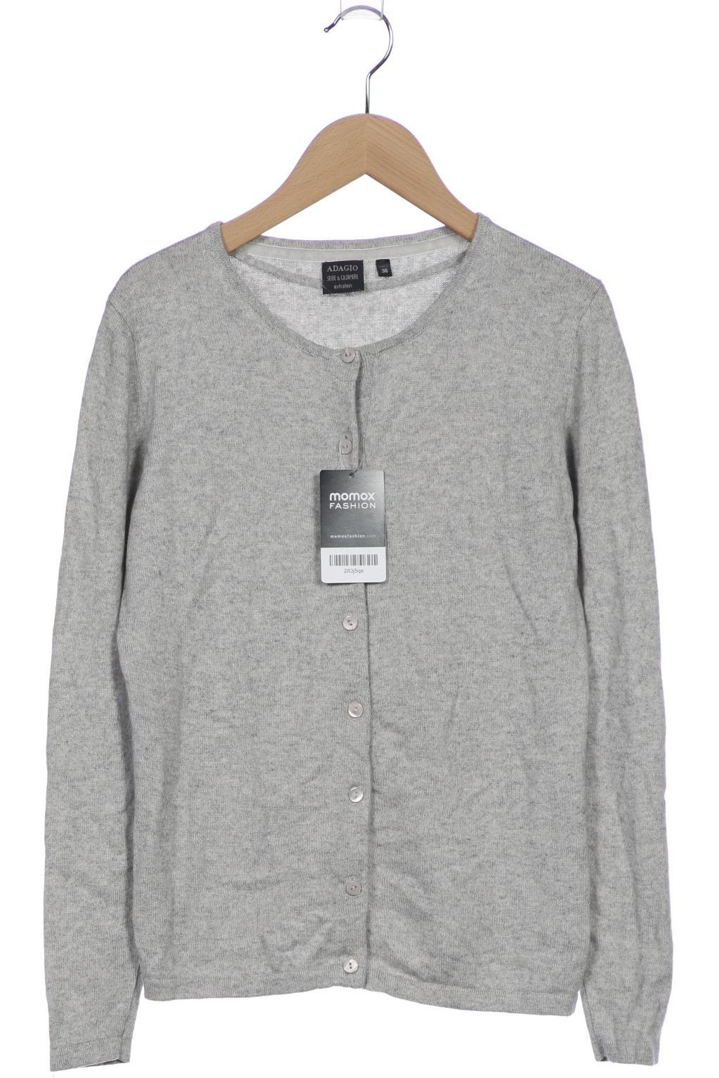 

Adagio Italia Damen Strickjacke, grau, Gr. 36