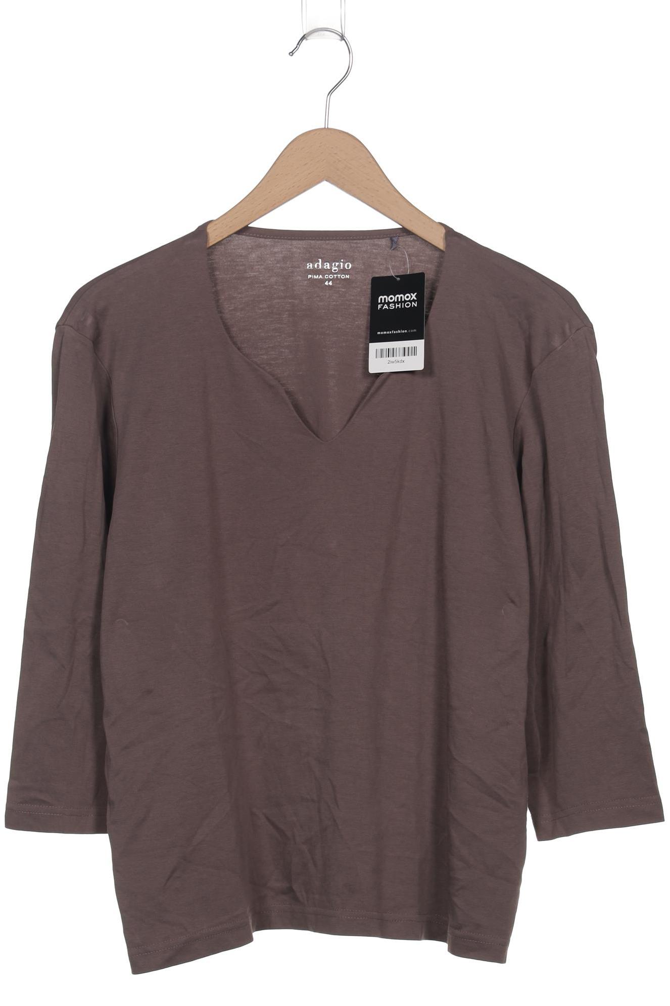 

Adagio Italia Damen Langarmshirt, braun, Gr. 44