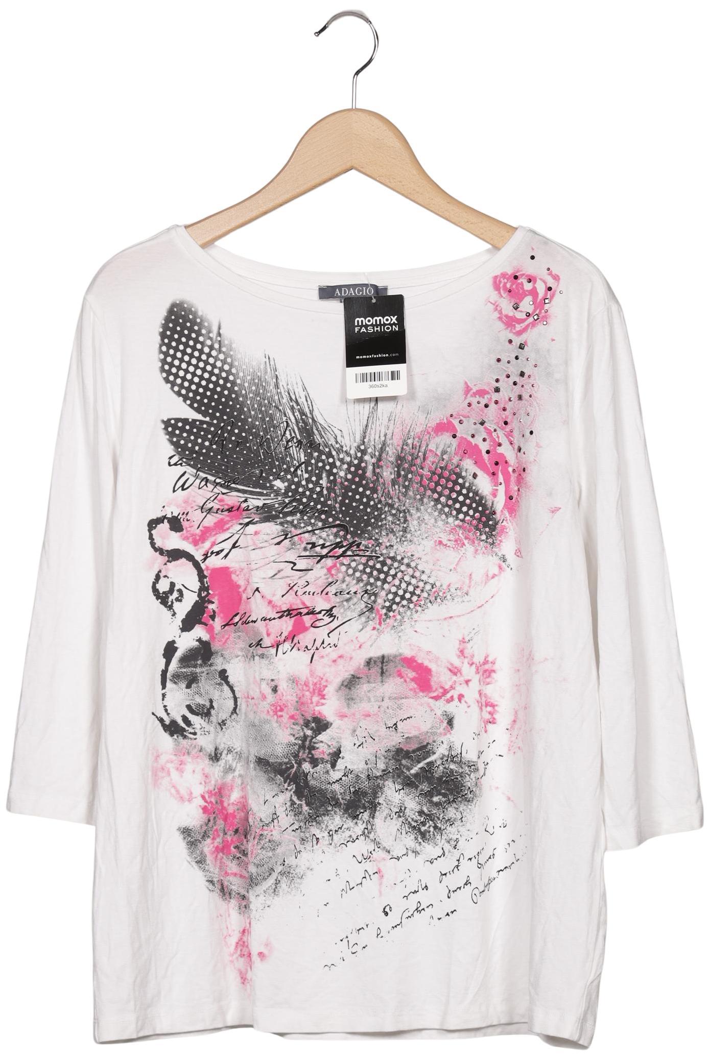 

Adagio Italia Damen Langarmshirt, weiß, Gr. 46