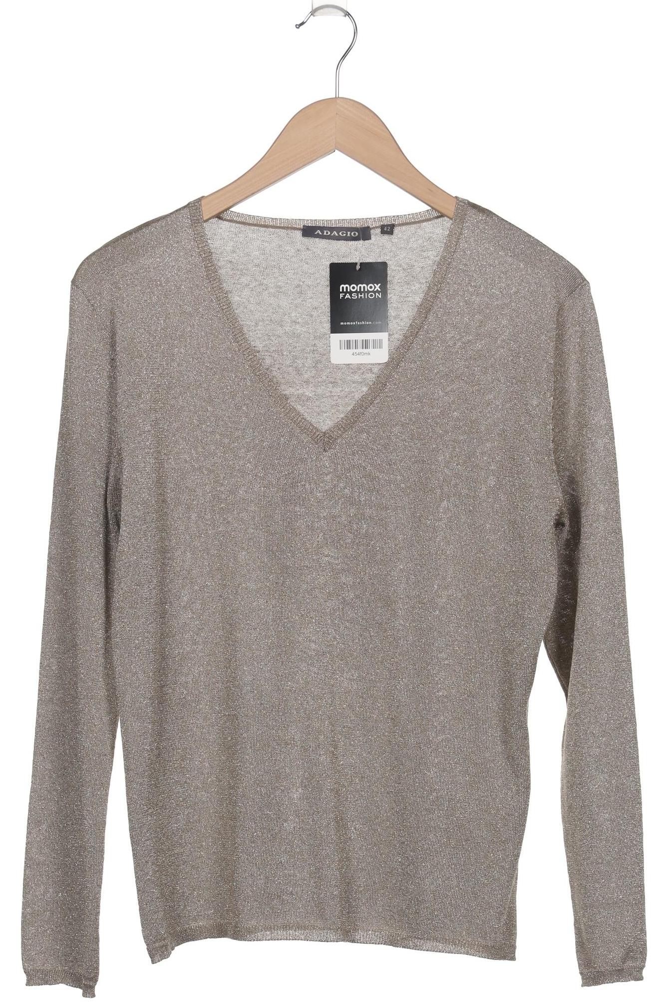 

Adagio Italia Damen Langarmshirt, gold, Gr. 42