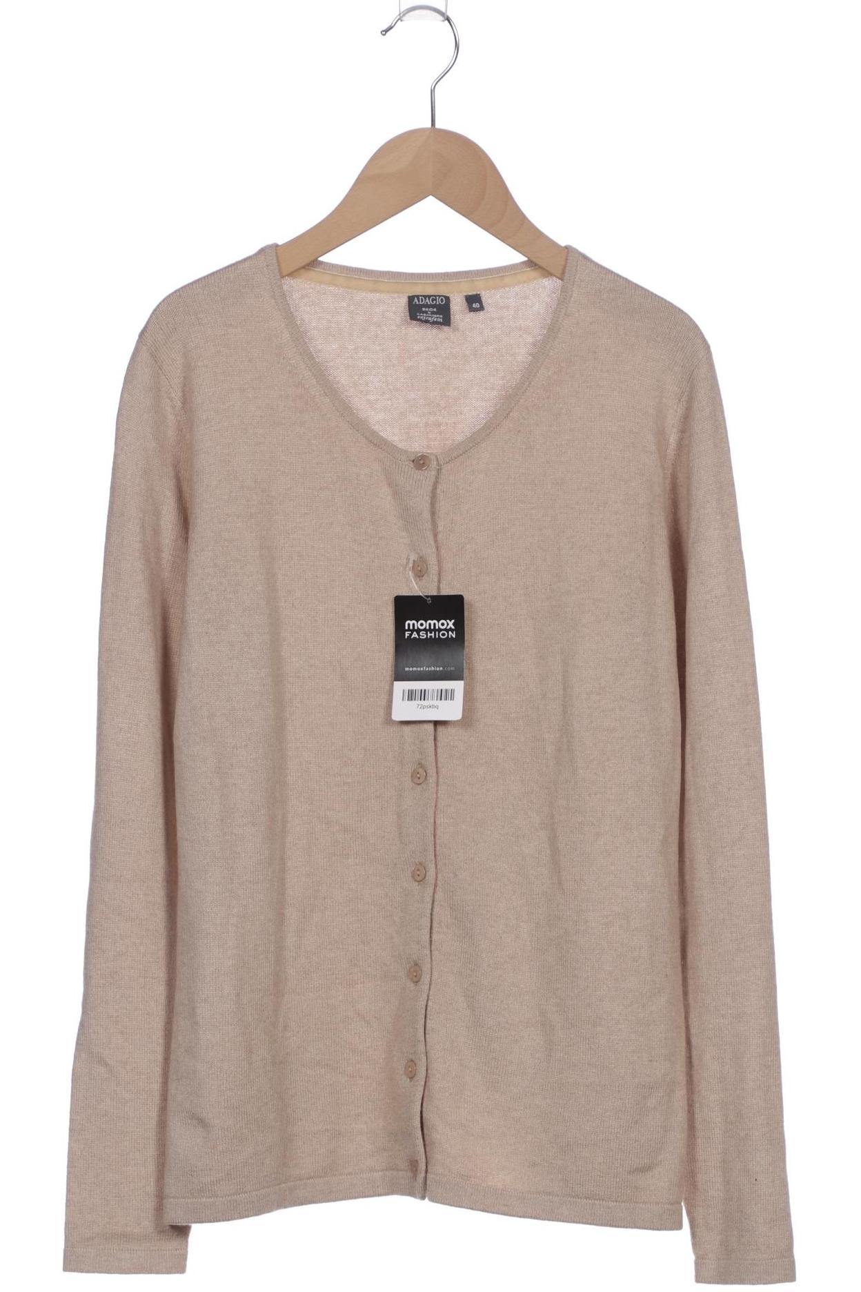 

Adagio Italia Damen Strickjacke, beige, Gr. 40