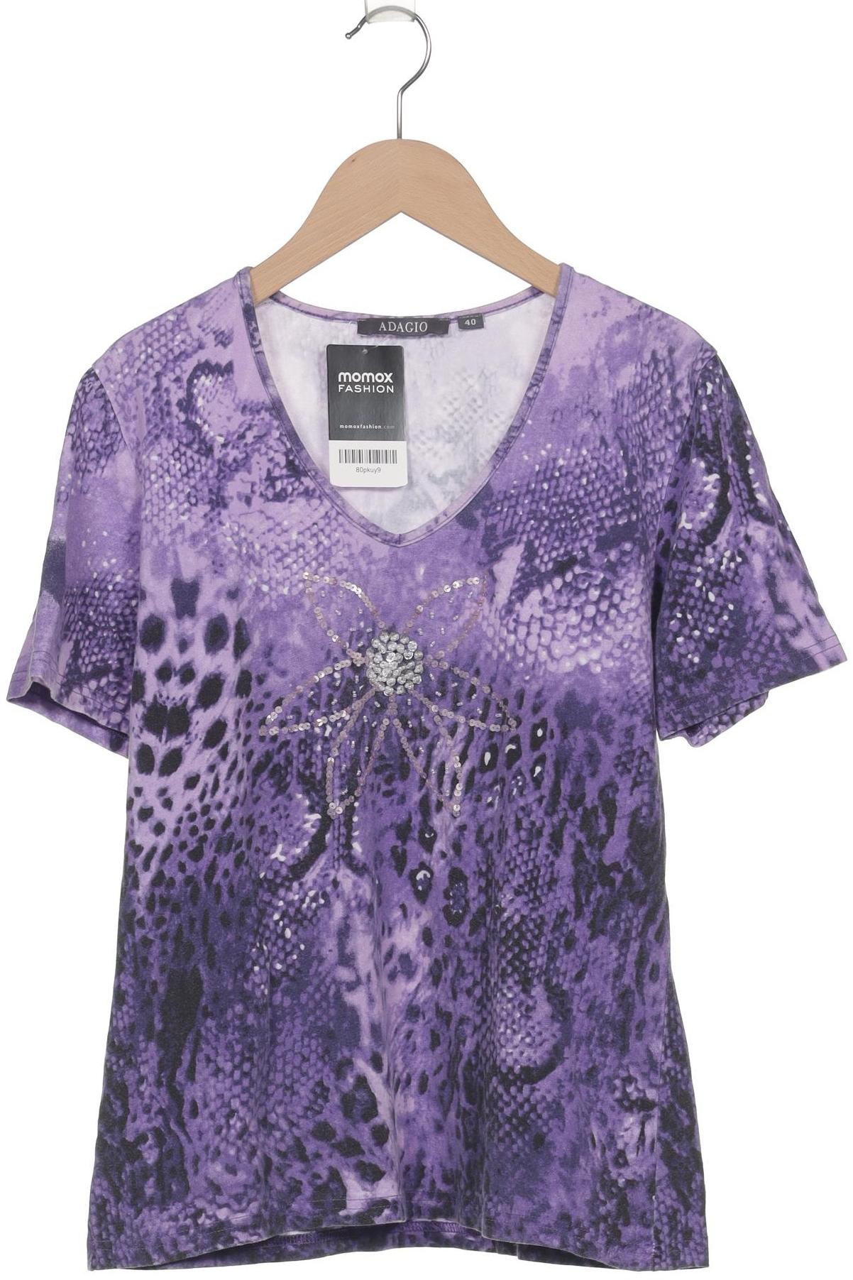 

Adagio Italia Damen T-Shirt, flieder, Gr. 40