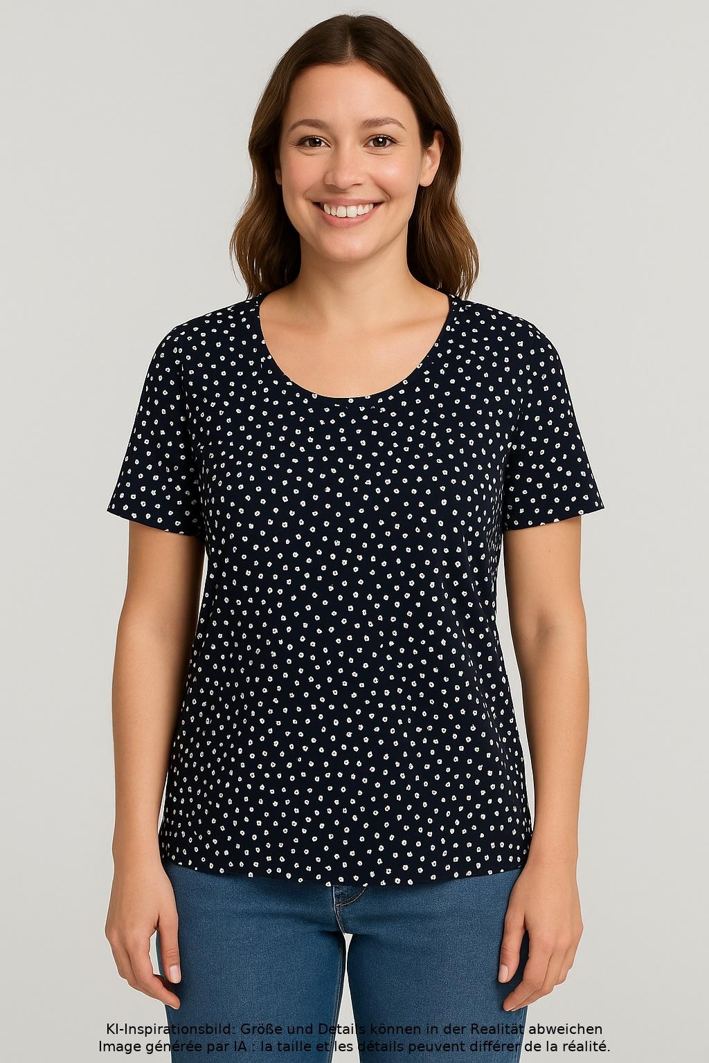 

Adagio Italia Damen T-Shirt, mehrfarbig, Gr. 40