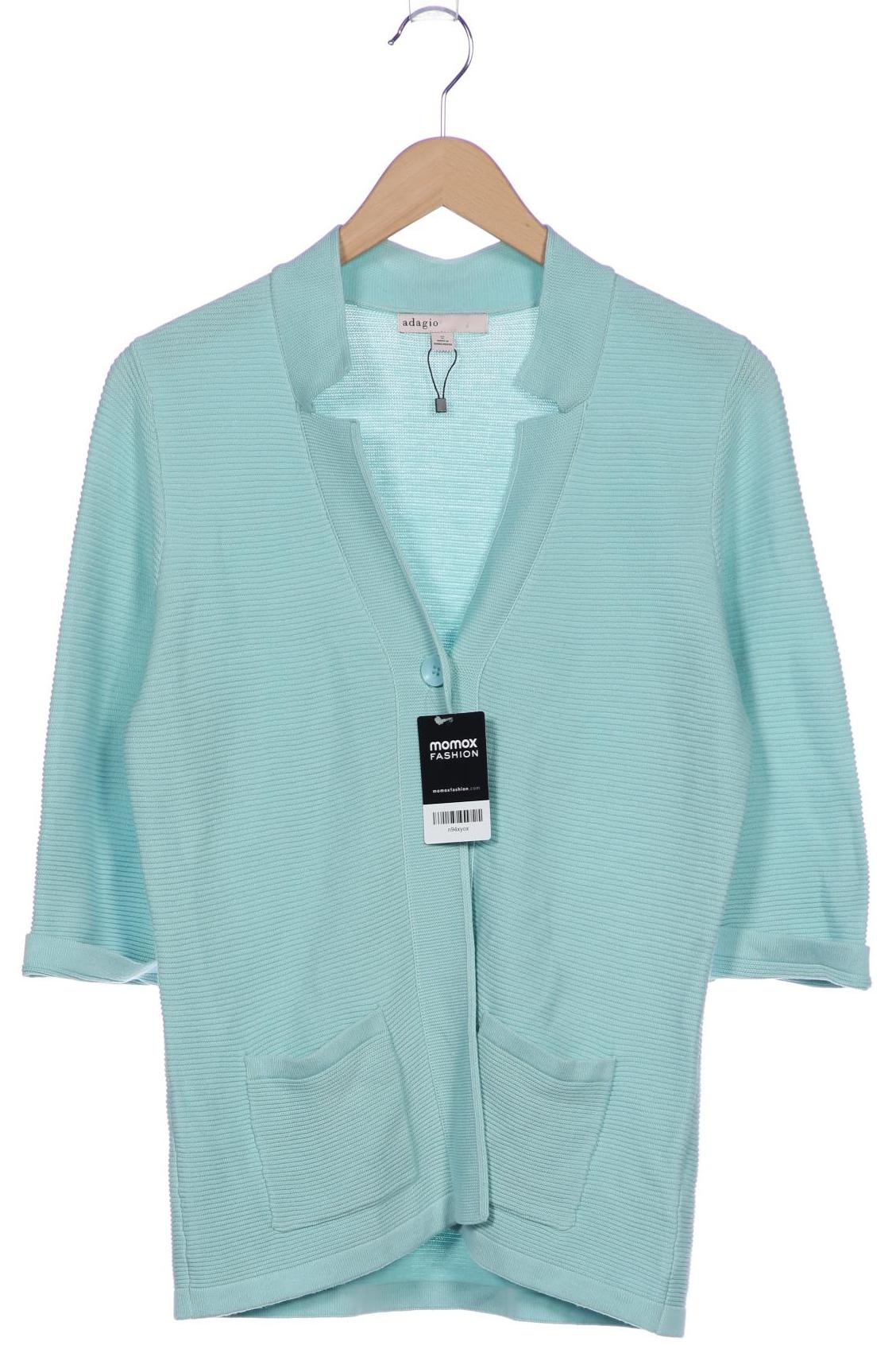 

Adagio Italia Damen Strickjacke, türkis, Gr. 40