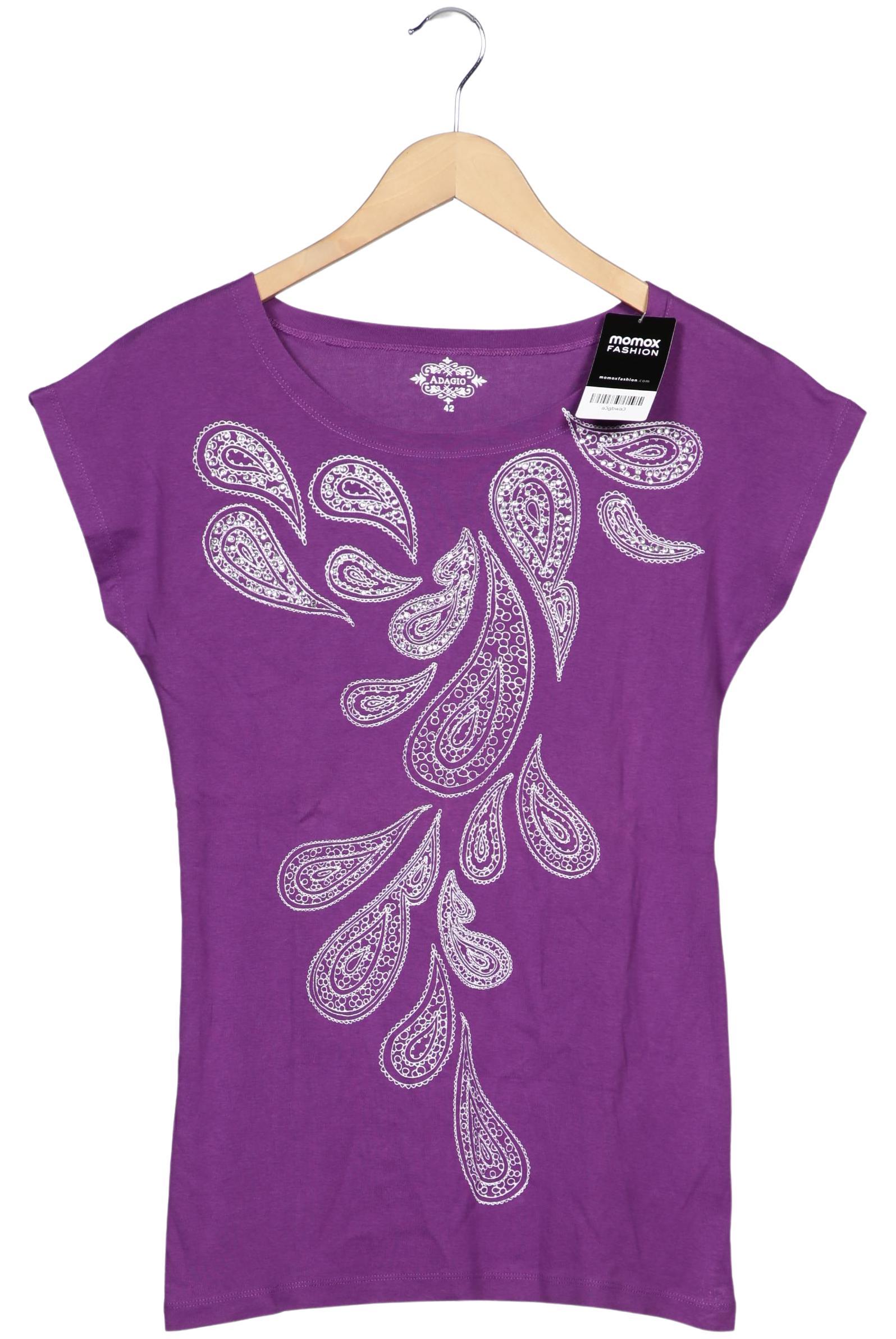 

Adagio Italia Damen T-Shirt, flieder, Gr. 42