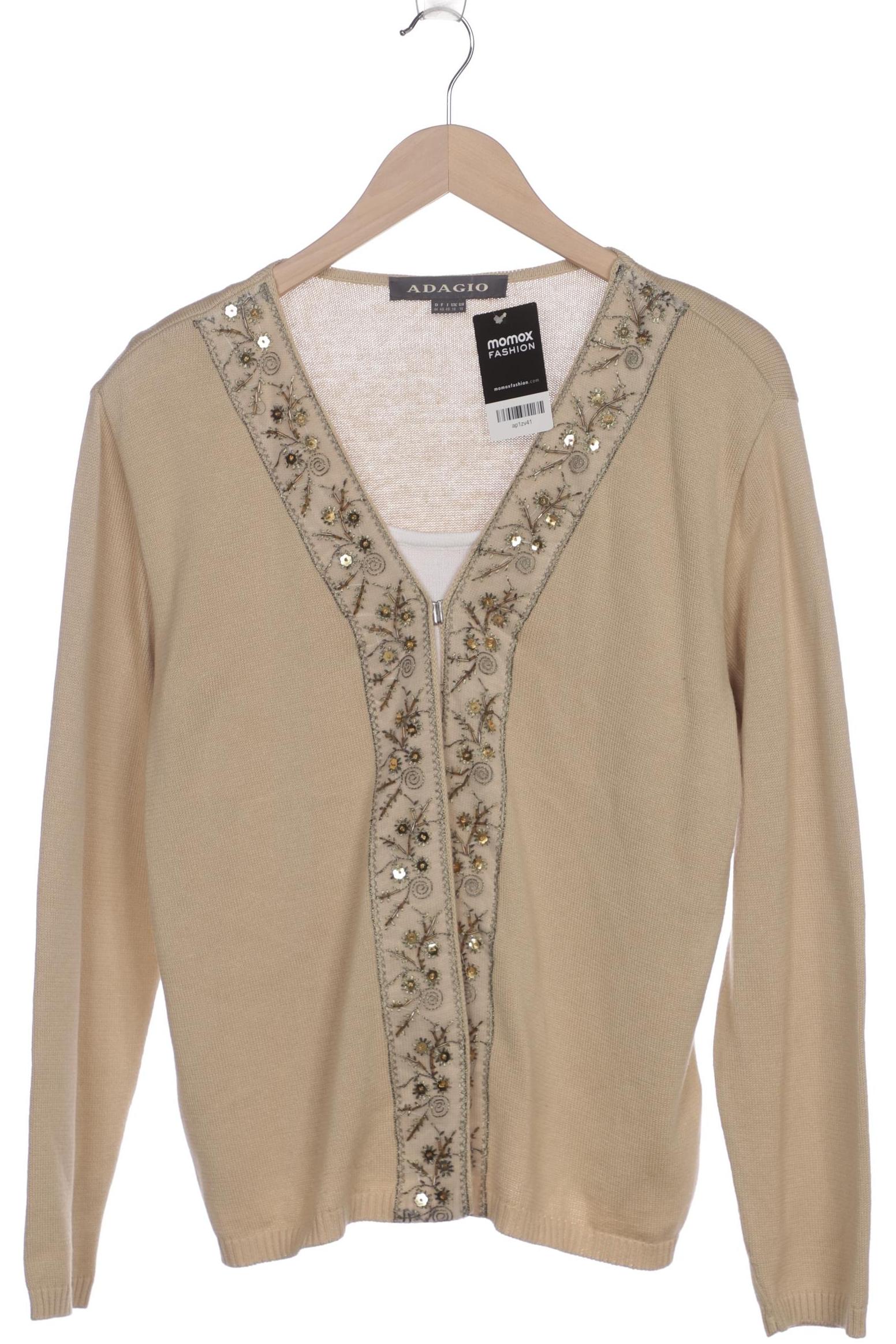 

Adagio Italia Damen Strickjacke, beige, Gr. 44